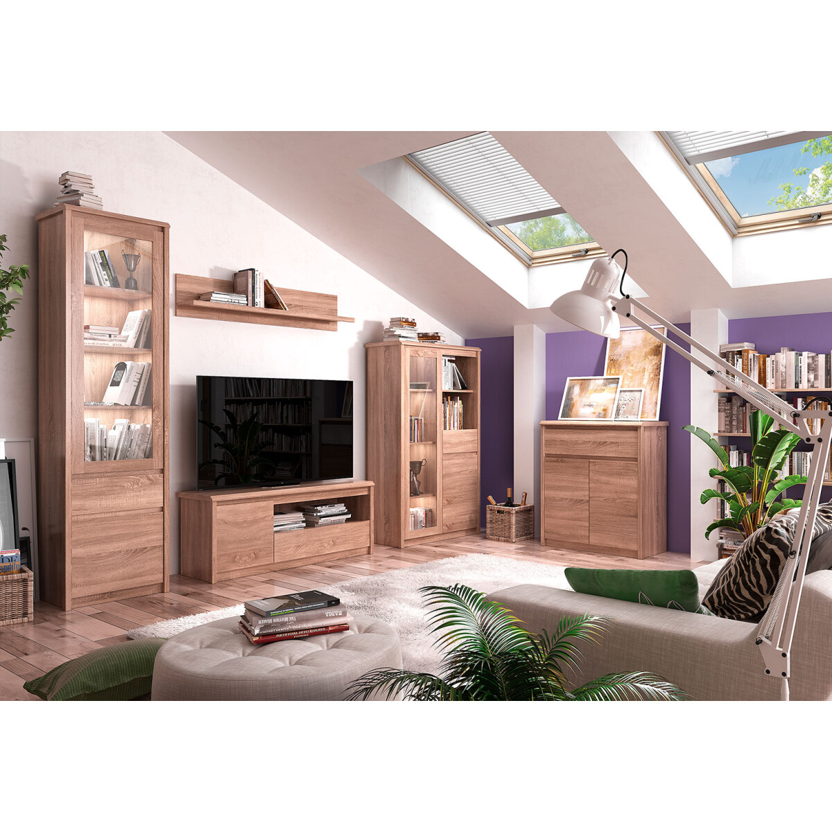 Obývací sestava I dub sonoma Somma
Obývací sestava I dub sonoma Somma