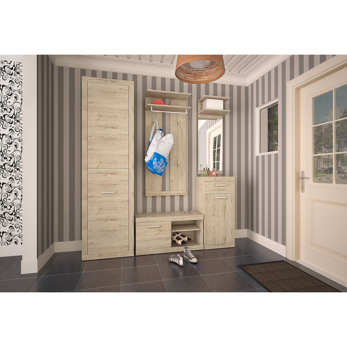 Předsíňová sestava 2.0 m (A) dub san remo Oskar
Předsíňová sestava 2.0 m (A) dub san remo Oskar