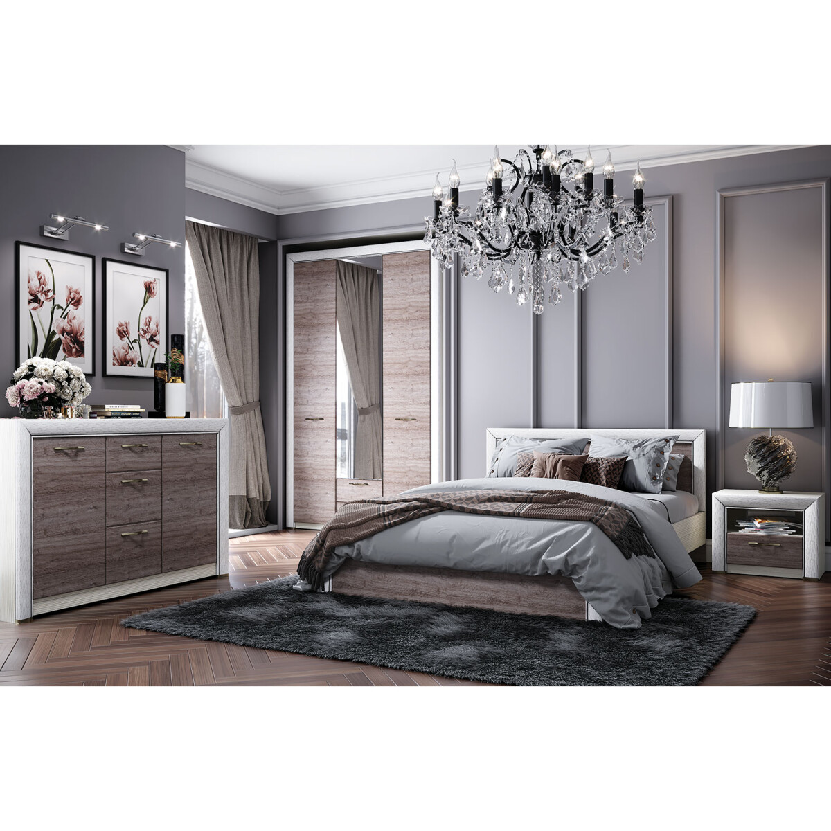 Ložnicová sestava 3D krém / dub ancona Olivia
Ložnicová sestava 3D krém / dub ancona Olivia