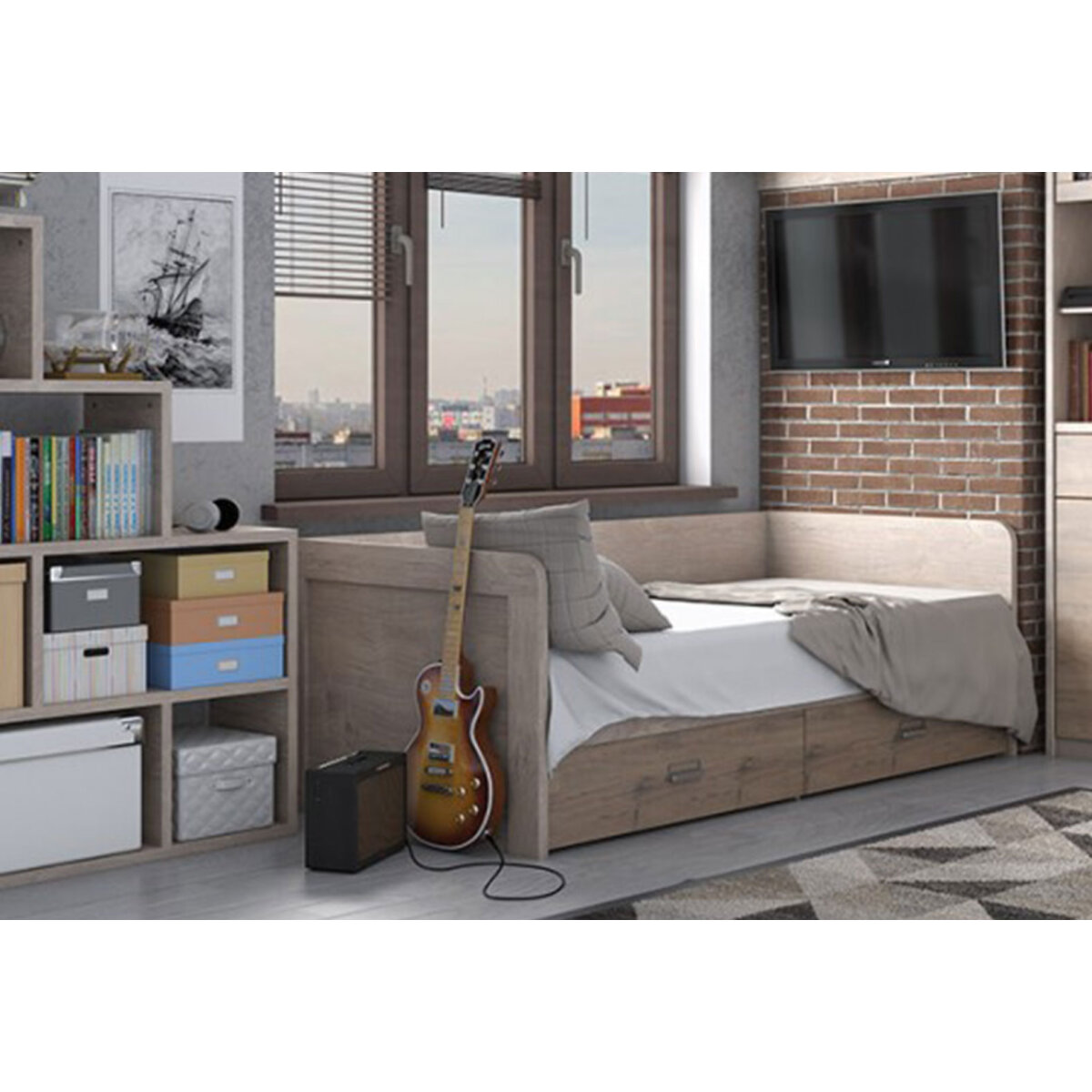 Postel 2s/90x200 s roštem madura / wellington Diesel
Postel 2s/90x200 s roštem madura / wellington Diesel