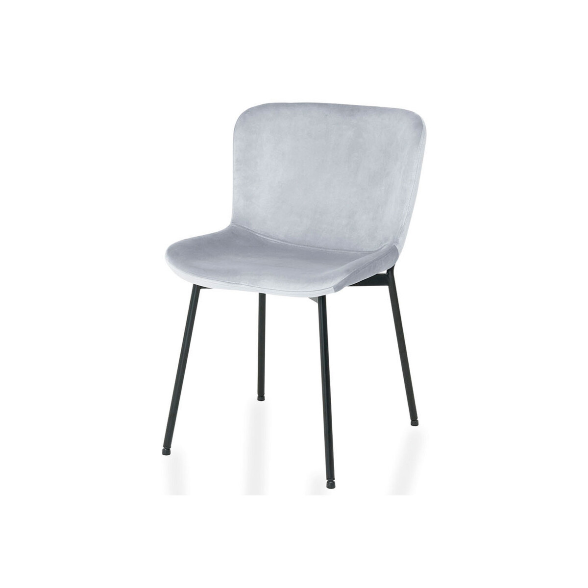 Židle Colby Velvet světle šedý Bluvel 03, matná černá kov 
Židle Colby Velvet světle šedý Bluvel 03, matná černá kov