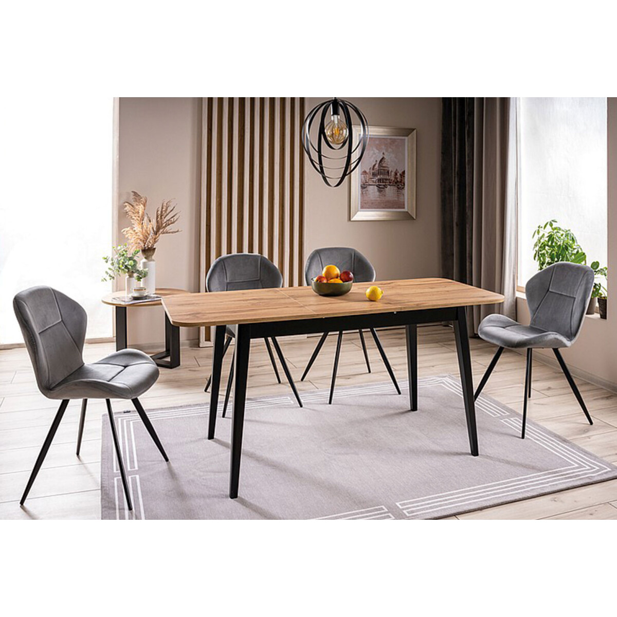 Židle Ginger Velvet šedý Bluvel 14, matná černá kov 
Židle Ginger Velvet šedý Bluvel 14, matná černá kov