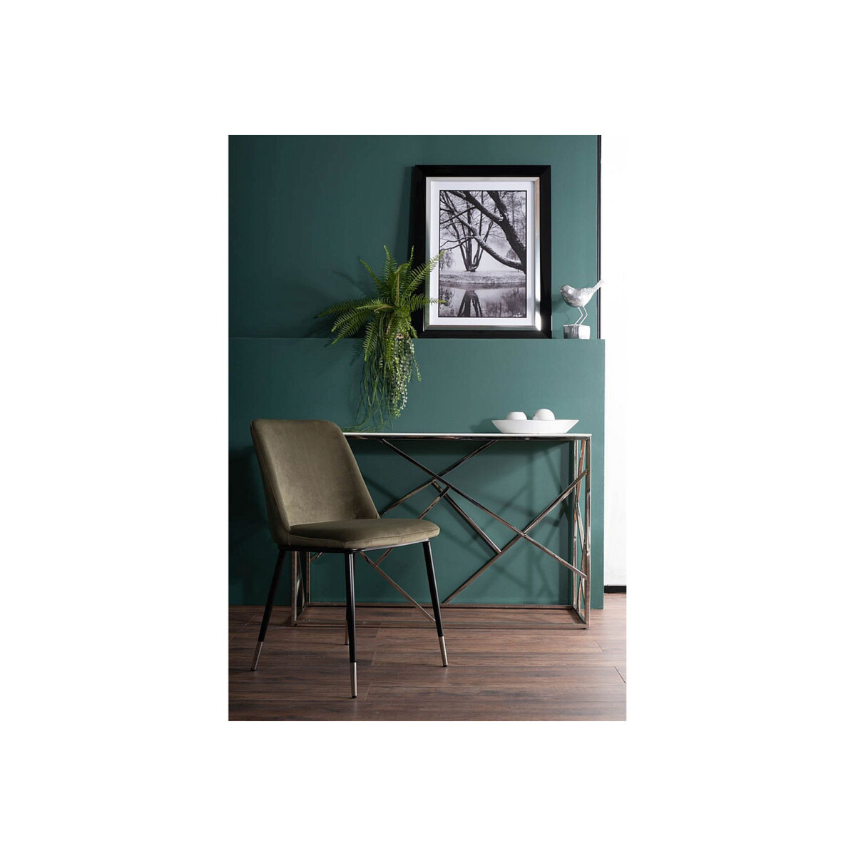 Židle Jill Velvet olivový Bluvel 77, kov černá / chrome
Židle Jill Velvet olivový Bluvel 77, kov černá / chrome