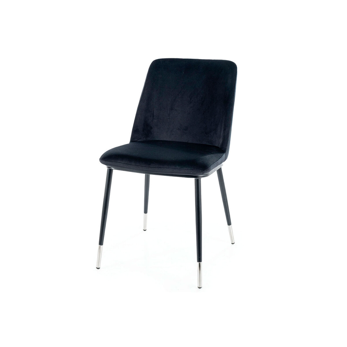 Židle Jill Velvet černý Bluvel 19, kov černá / chrome 
Židle Jill Velvet černý Bluvel 19, kov černá / chrome