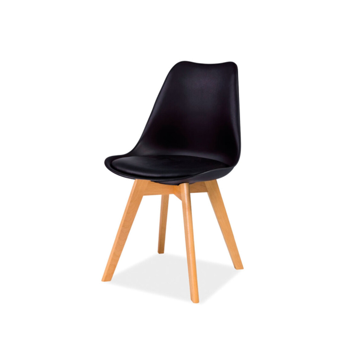 Židle Kris buk, PP + ekokůže černý
Židle Kris buk, PP + ekokůže černý