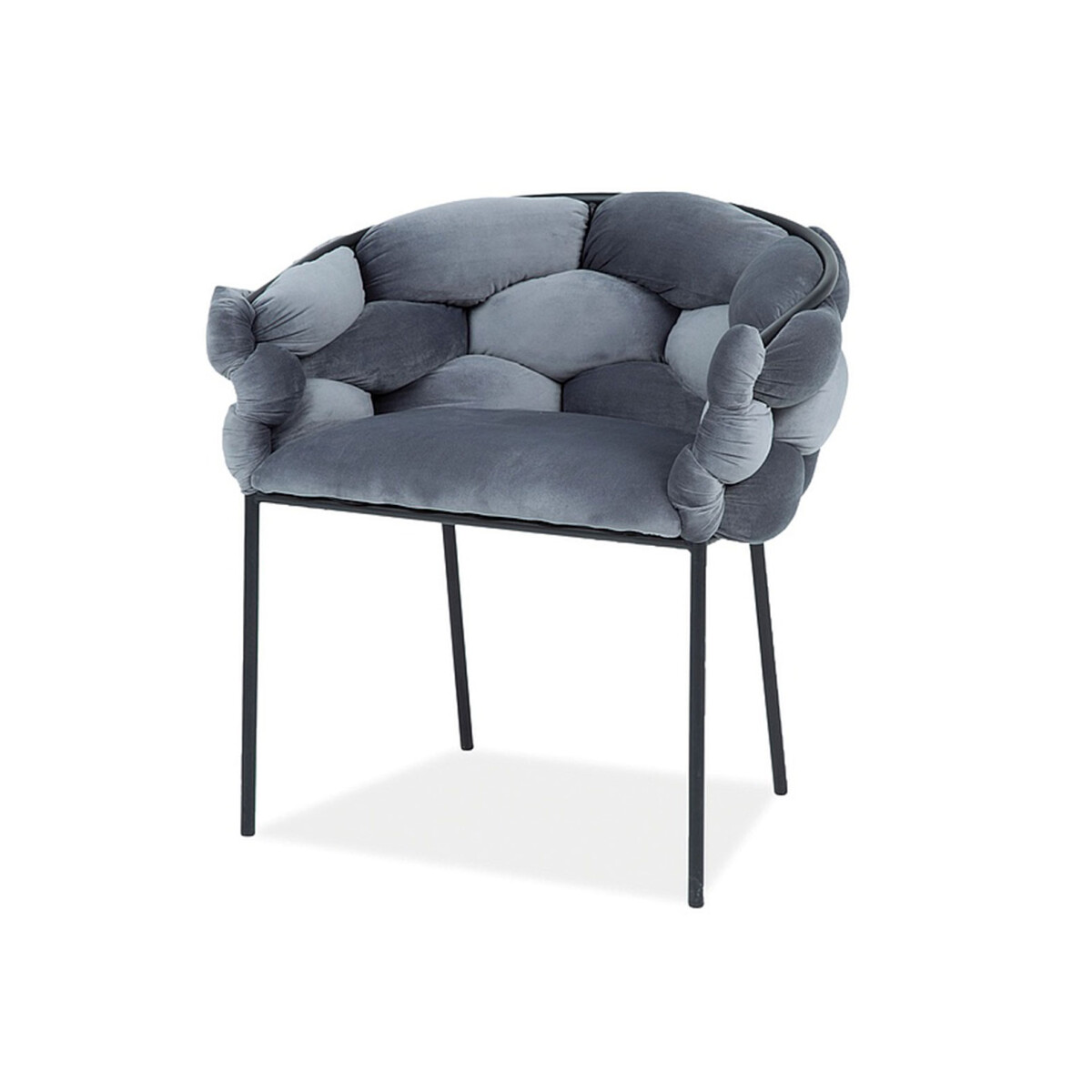 Židle Norte Velvet šedý Bluvel 14, kov černá matná
Židle Norte Velvet šedý Bluvel 14, kov černá matná