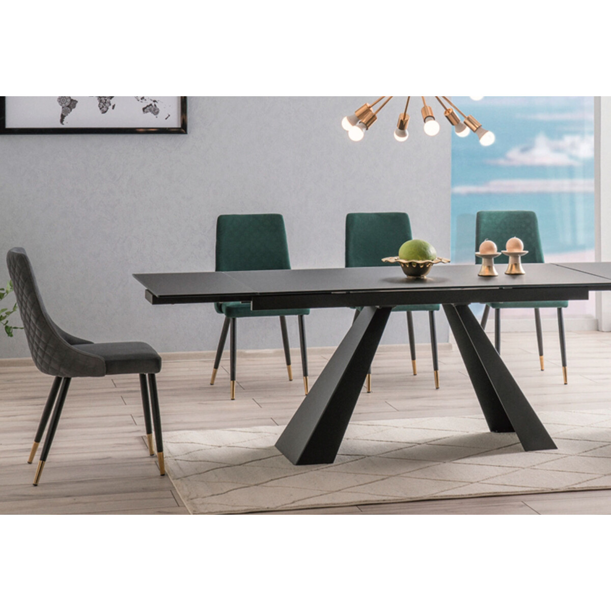 Židle Piano Velvet zelený Bluvel 78, kov černý / zlatý
Židle Piano Velvet zelený Bluvel 78, kov černý / zlatý