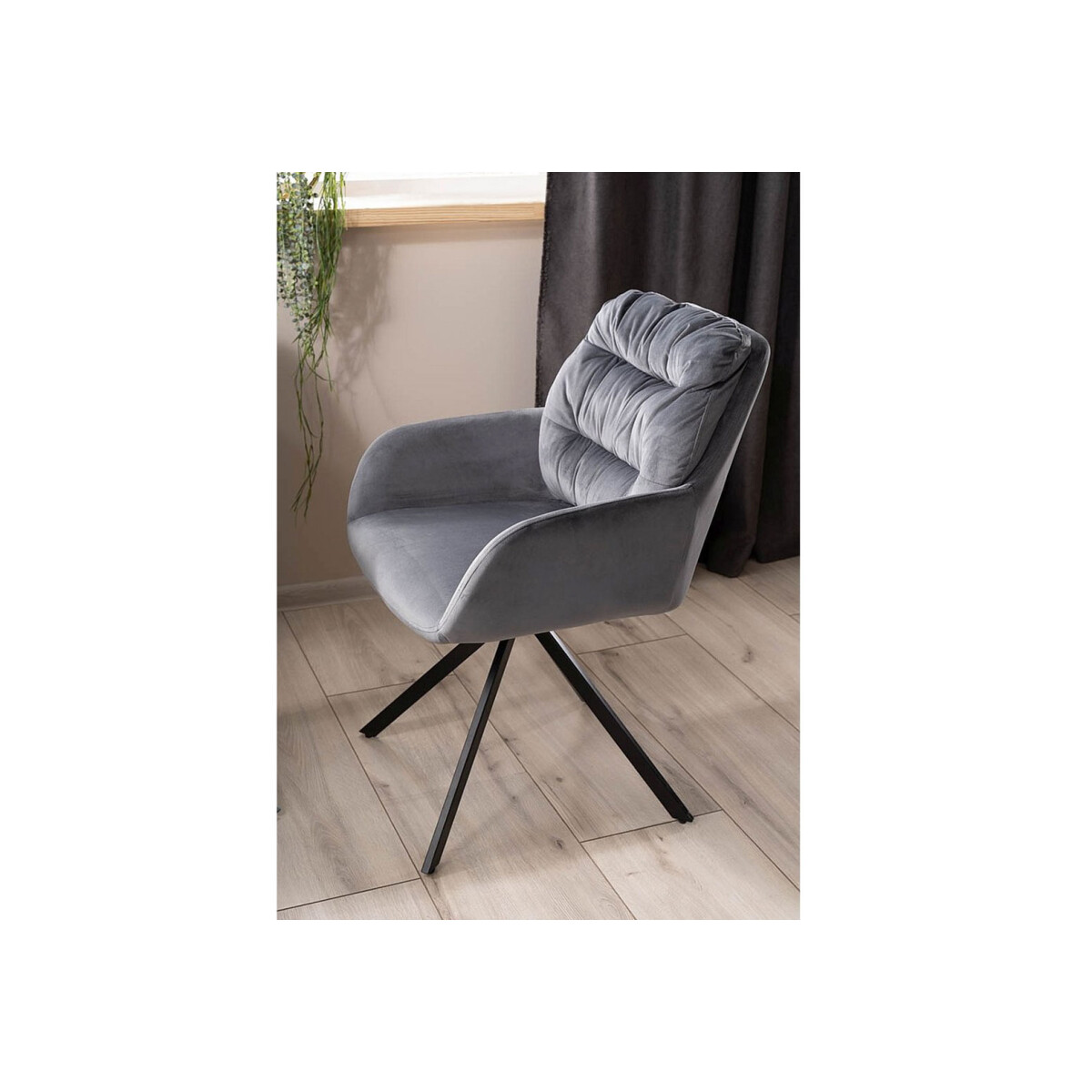 Židle Spello Velvet šedý Bluvel 14, kov černá matná
Židle Spello Velvet šedý Bluvel 14, kov černá matná