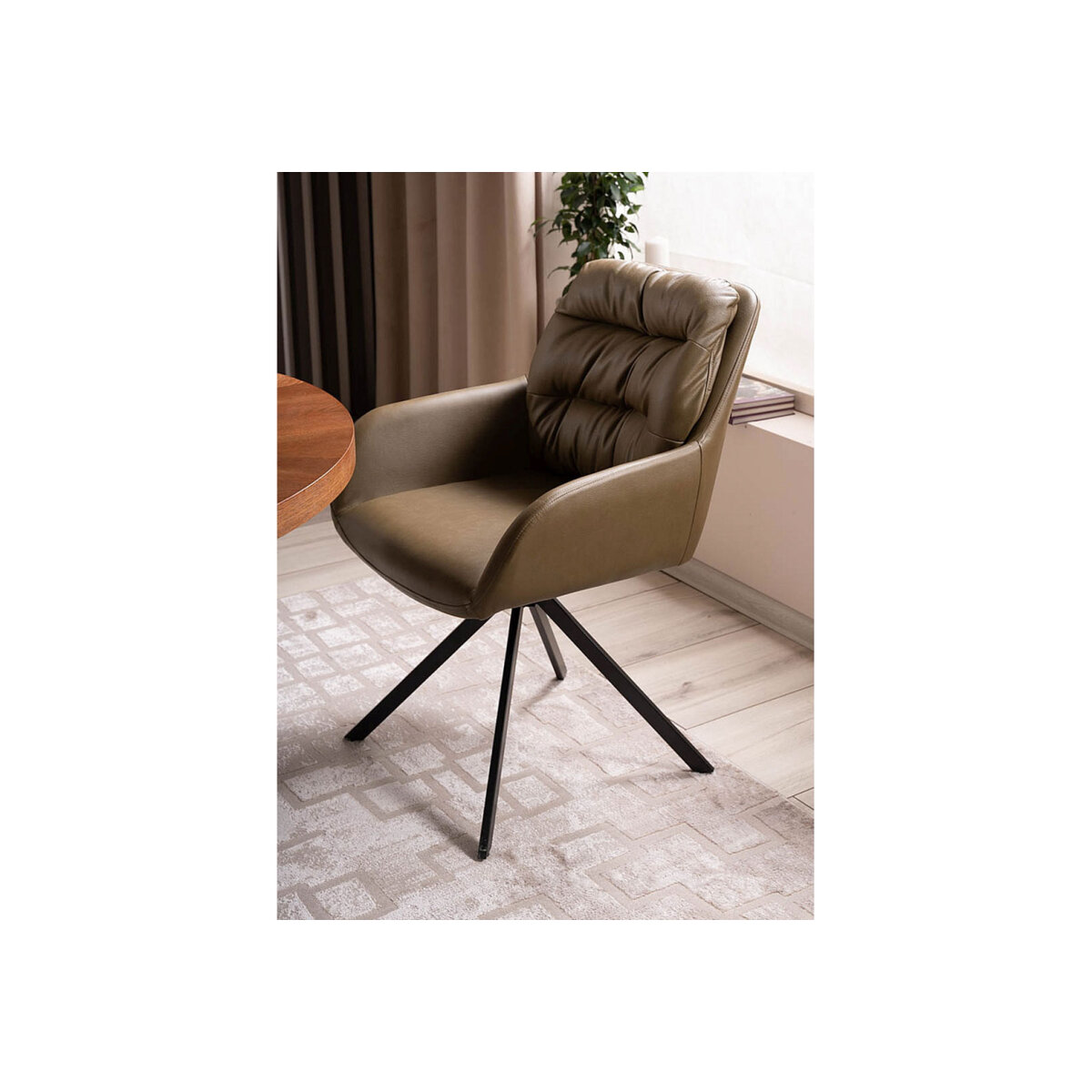 Židle Spello Velvet synt. kůže olivový Buffalo 10, kov černá matná
Židle Spello Velvet synt. kůže olivový Buffalo 10, kov černá matná