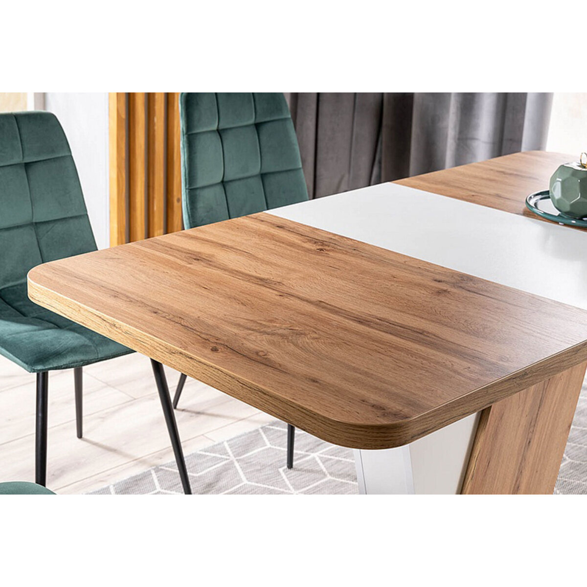 Stůl Crocus 120(160)x80 dub wotan / bílý mat
Stůl Crocus 120(160)x80 dub wotan / bílý mat