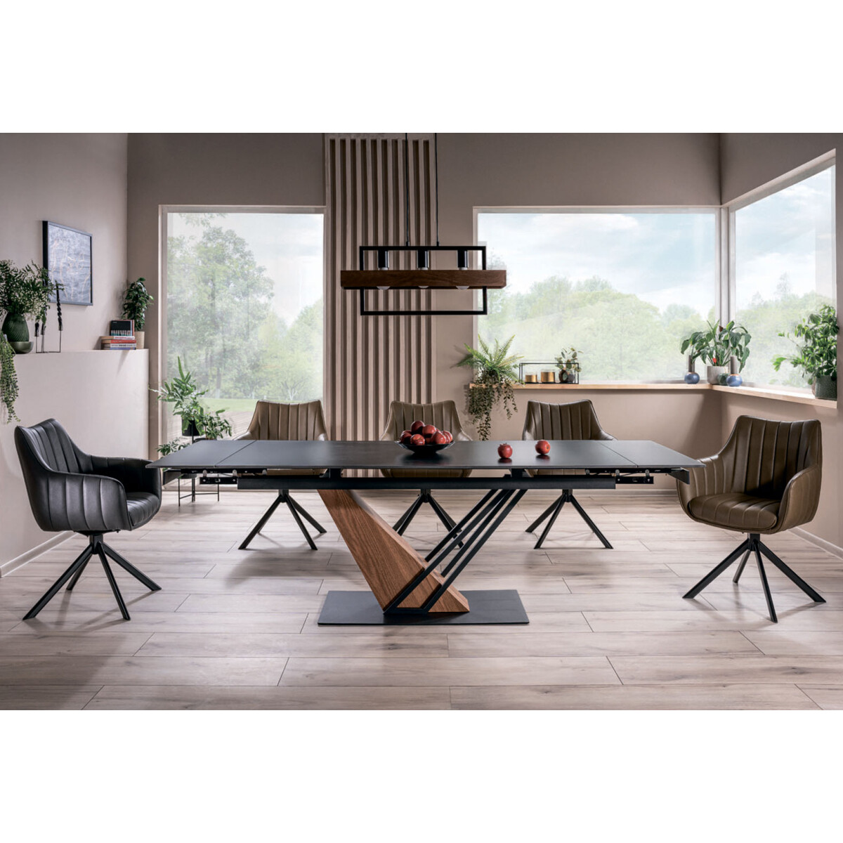 Stůl Genesis 180(240)x90 + 5 židle Azalia olivová, šedá Buffalo
Stůl Genesis 180(240)x90 + 5 židle Azalia olivová, šedá Buffalo