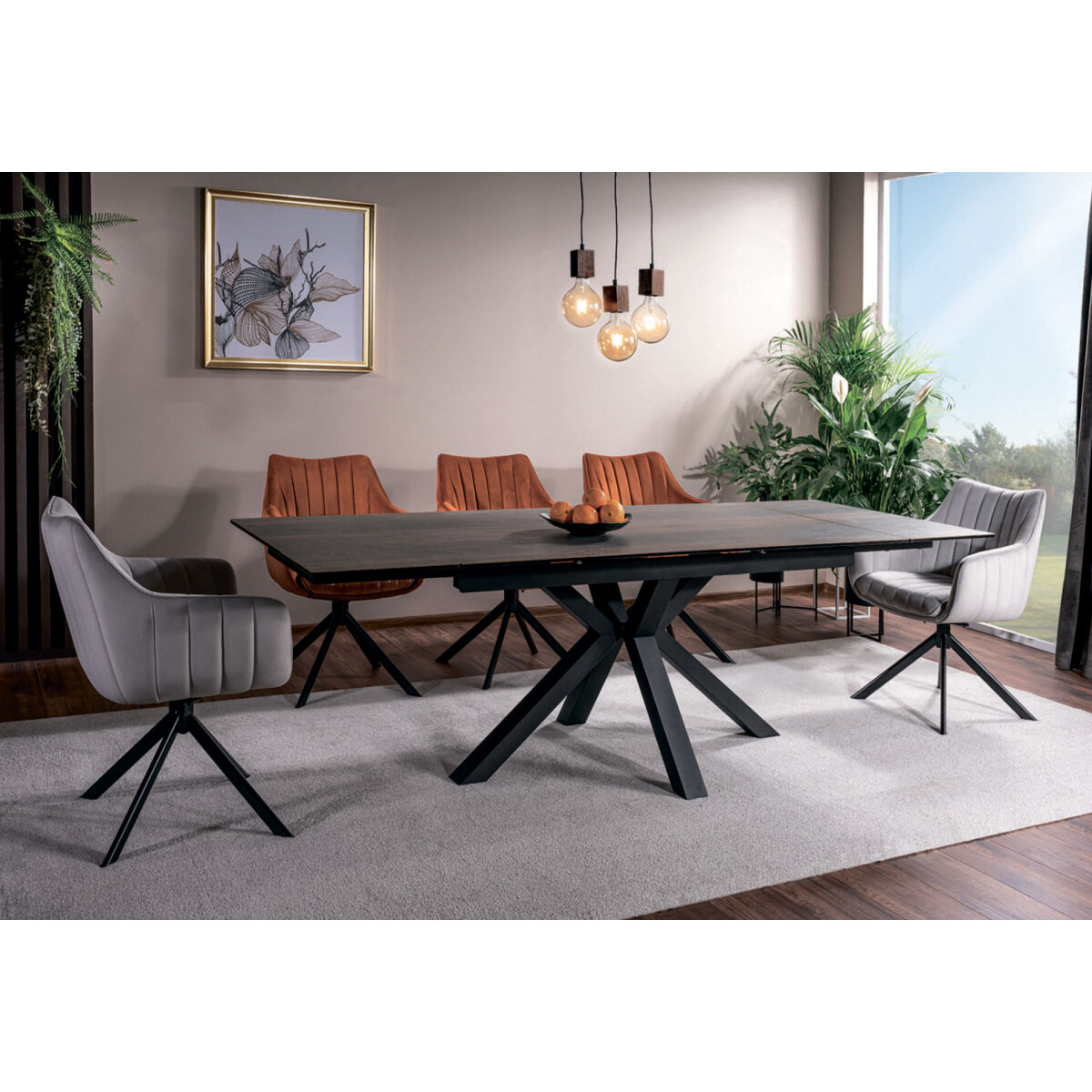 Stůl Columbus Keramický 160(240) + 5 židle Azalia Velvet šedý, skořice
Stůl Columbus Keramický 160(240) + 5 židle Azalia Velvet šedý, skořice