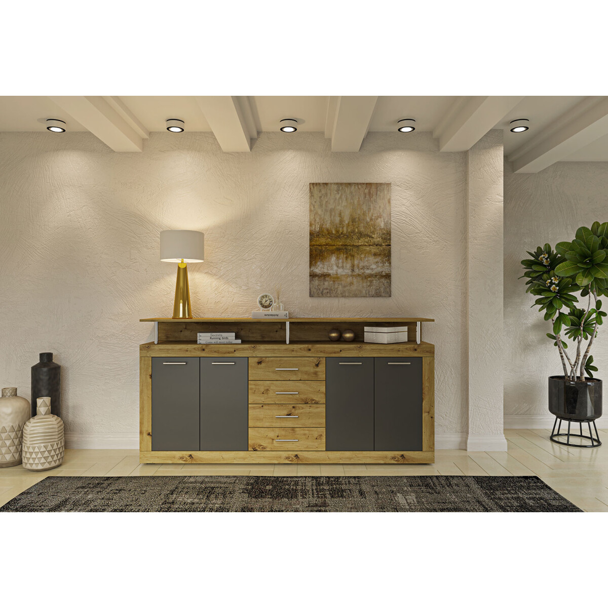 Komoda Praha dub artisan / antracit
Komoda Praha dub artisan / antracit