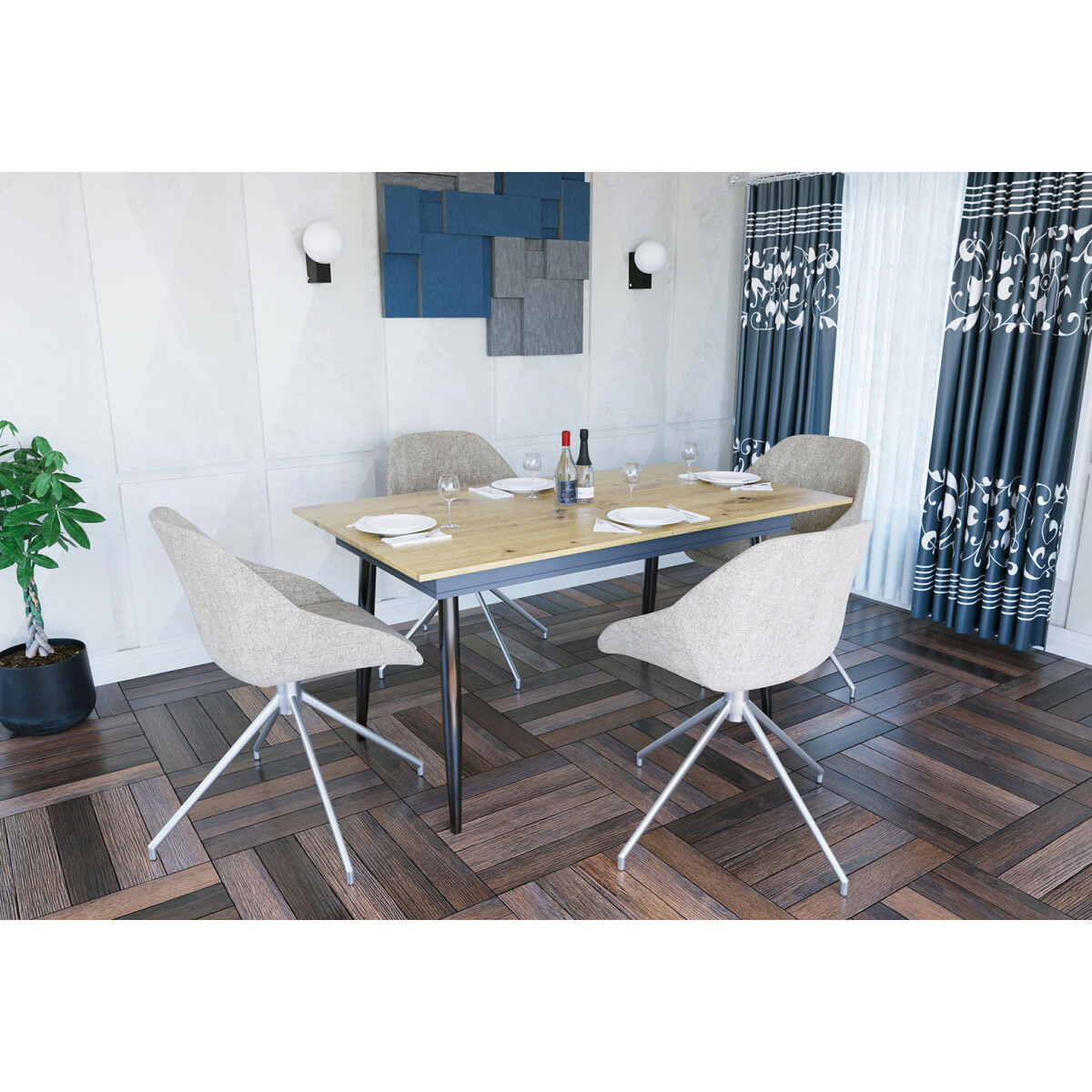 Rozkládací stůl City 150x85 cm Dub artisan / Antracit
Rozkládací stůl City 150x85 cm Dub artisan / Antracit