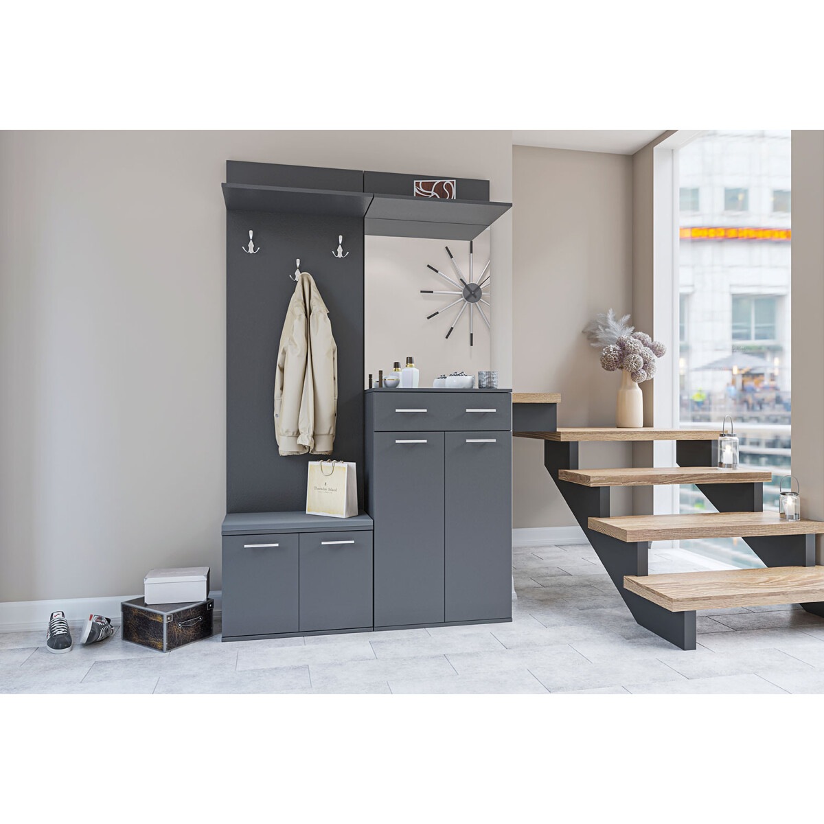 Předsíňová sestava Armario antracit
Předsíňová sestava Armario antracit