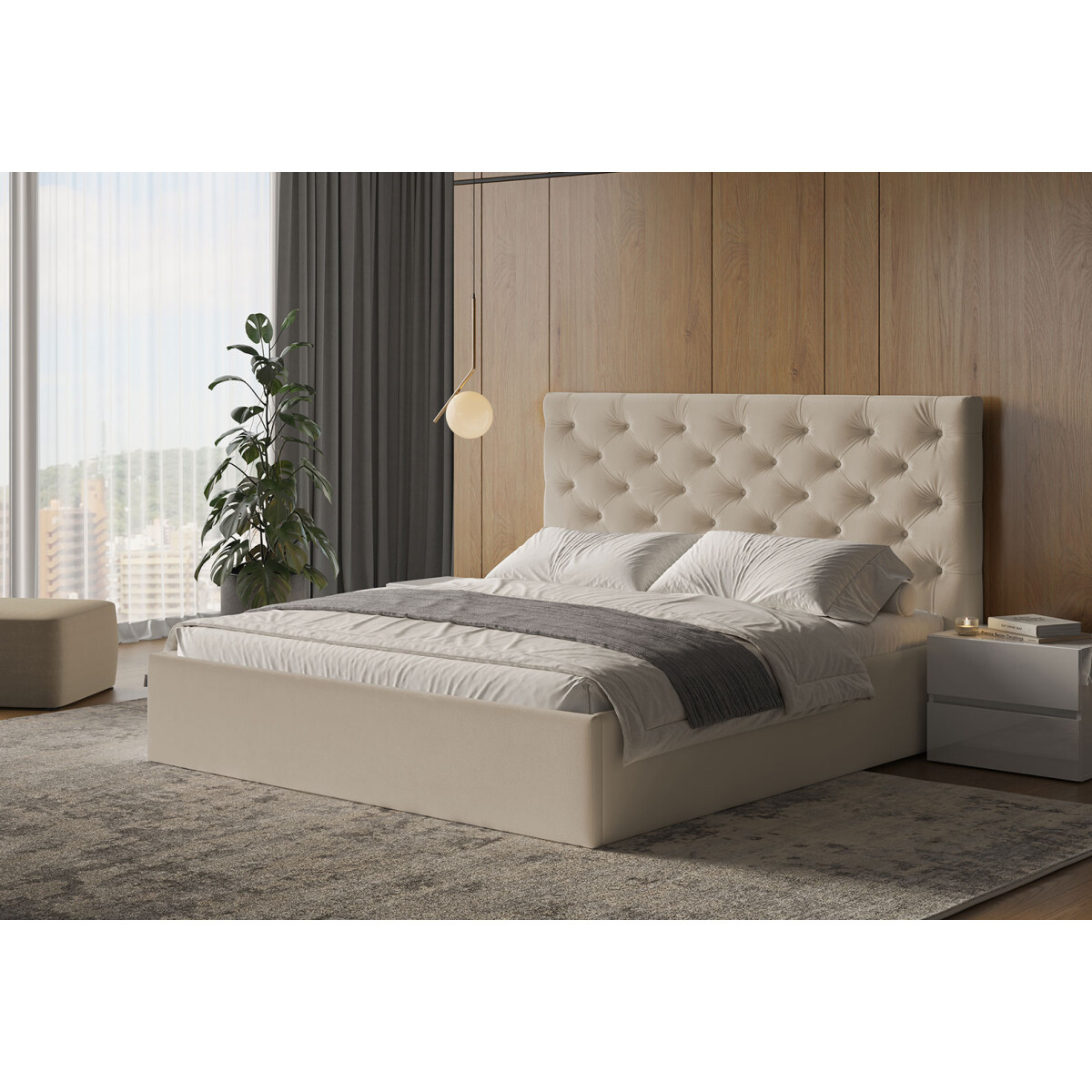 Postel s roštem, úložným prostorem Riviéra 160x200 cm Světle béžová
Postel s roštem, úložným prostorem Riviéra 160x200 cm Světle béžová
