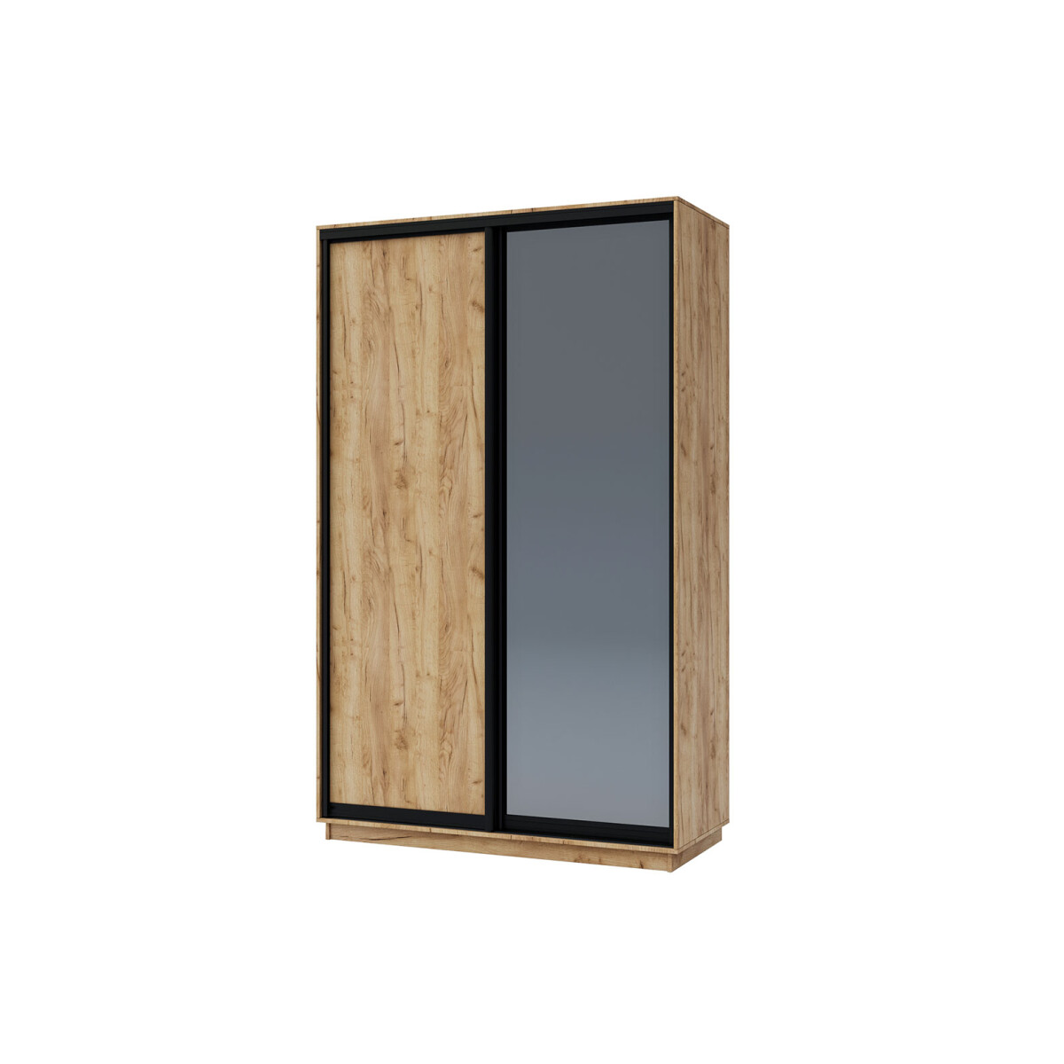 Skříň 150x240x60 dub kraft zlatý, 1 dřevotříska+1 grafitové zrcadlo, matně černý profil
Skříň 150x240x60 dub kraft zlatý, 1 dřevotříska+1 grafitové zrcadlo, matně černý profil