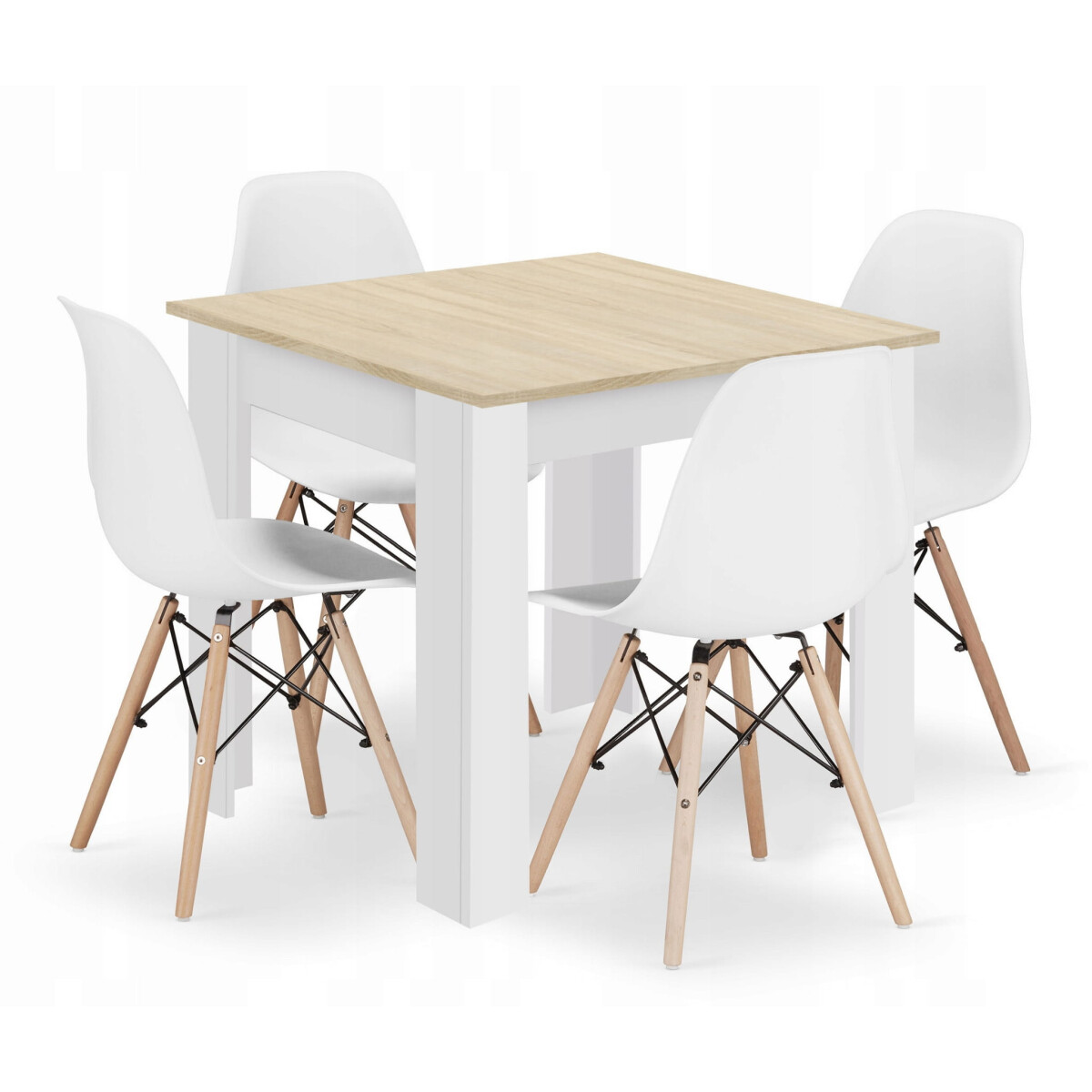 Sada čtvercový stůl 80x80 dub sonoma + 4 židle OSAKA bílé
Sada čtvercový stůl 80x80 dub sonoma + 4 židle OSAKA bílé