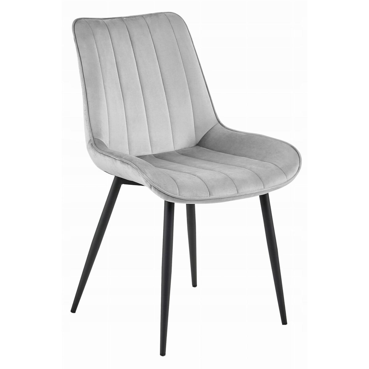 Židle SOSA - samet stříbrno-šedá / černé nohy x 1
Židle SOSA - samet stříbrno-šedá / černé nohy x 1