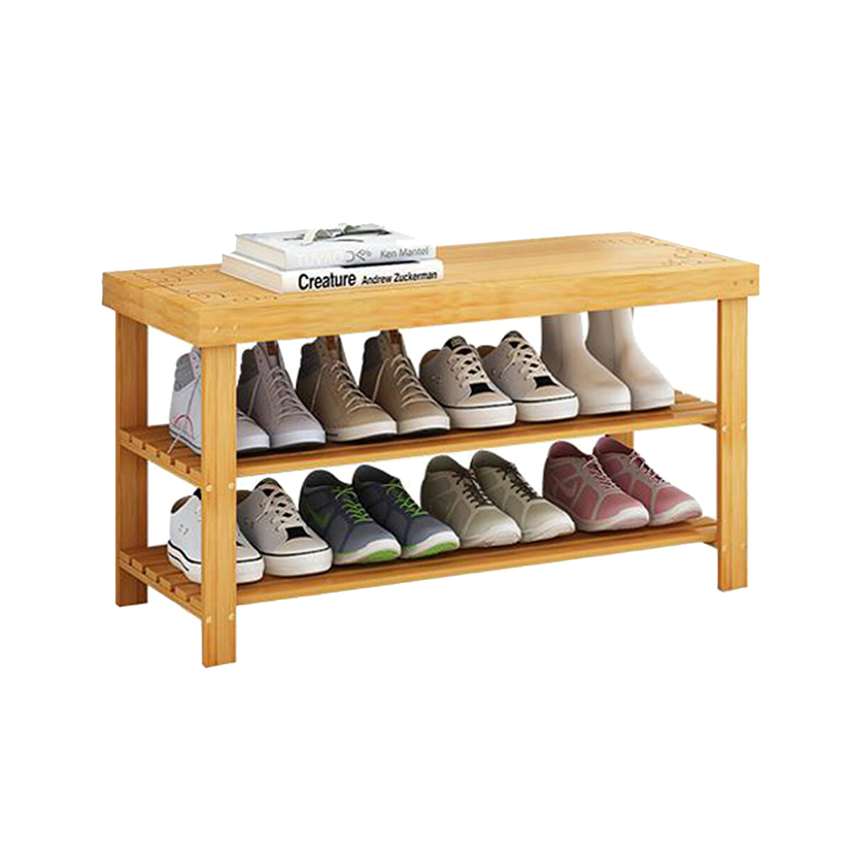 Skříňka s sedátkem na boty bambusová
Skříňka s sedátkem na boty bambusová