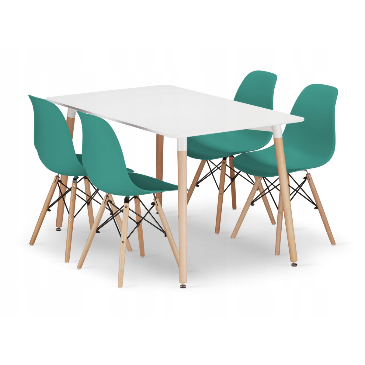 Sada obdélníkový stůl ADRIA 120x80 bílý + 4 židle OSAKA zelené
Sada obdélníkový stůl ADRIA 120x80 bílý + 4 židle OSAKA zelené