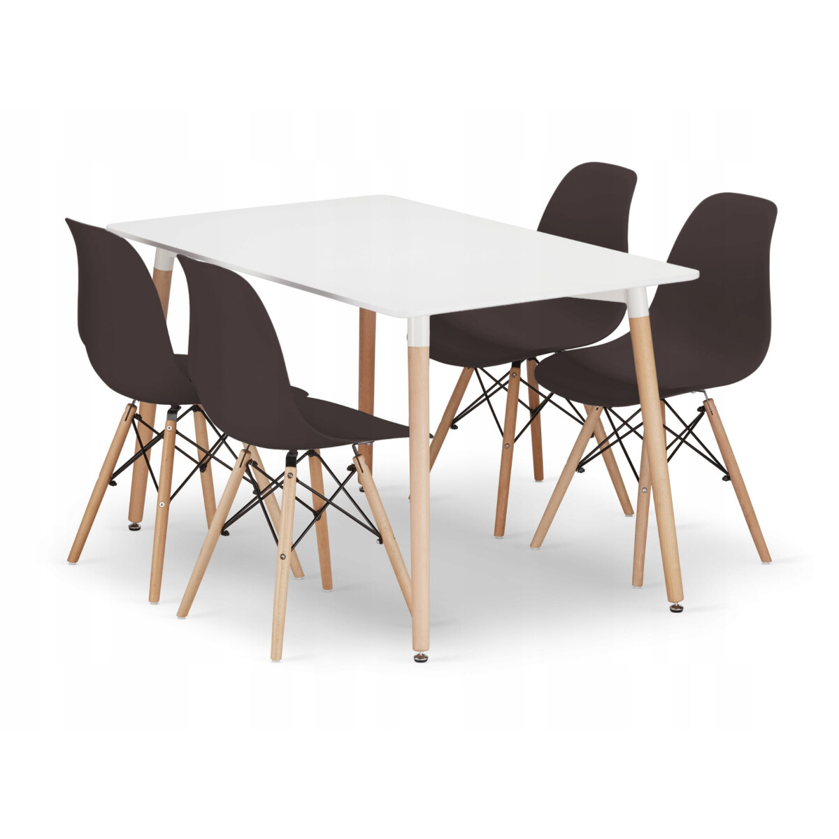 Sada obdélníkový stůl ADRIA 120x80 bílý + 4 židle OSAKA hnědé
Sada obdélníkový stůl ADRIA 120x80 bílý + 4 židle OSAKA hnědé