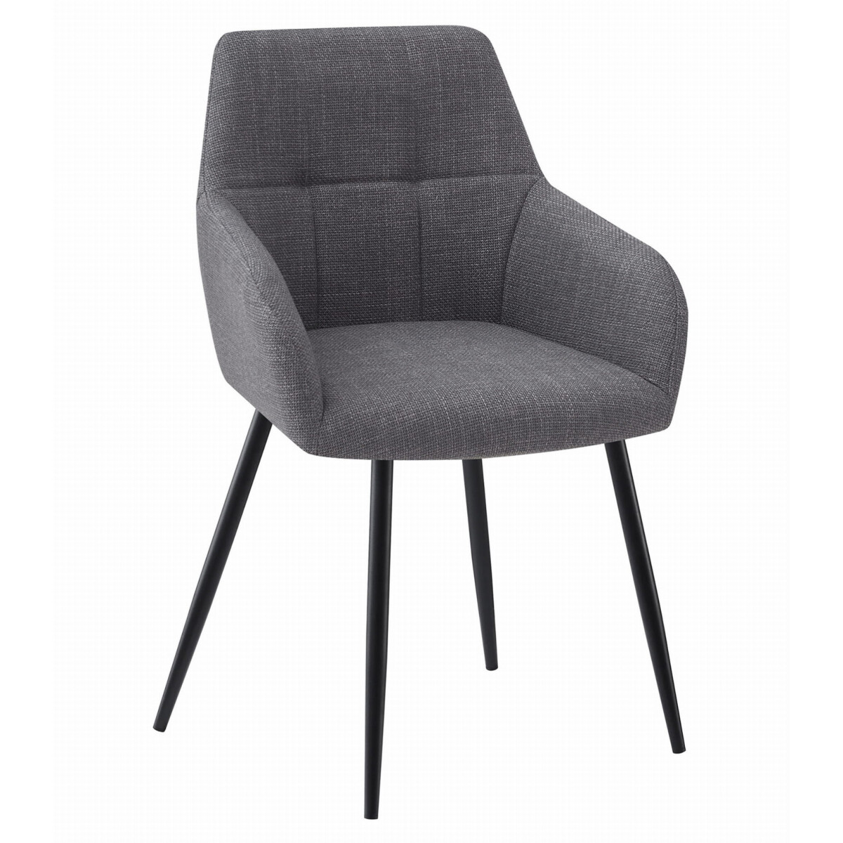 Židle BENI - tmavě šedá tkanina / černé nohy x 1
Židle BENI - tmavě šedá tkanina / černé nohy x 1