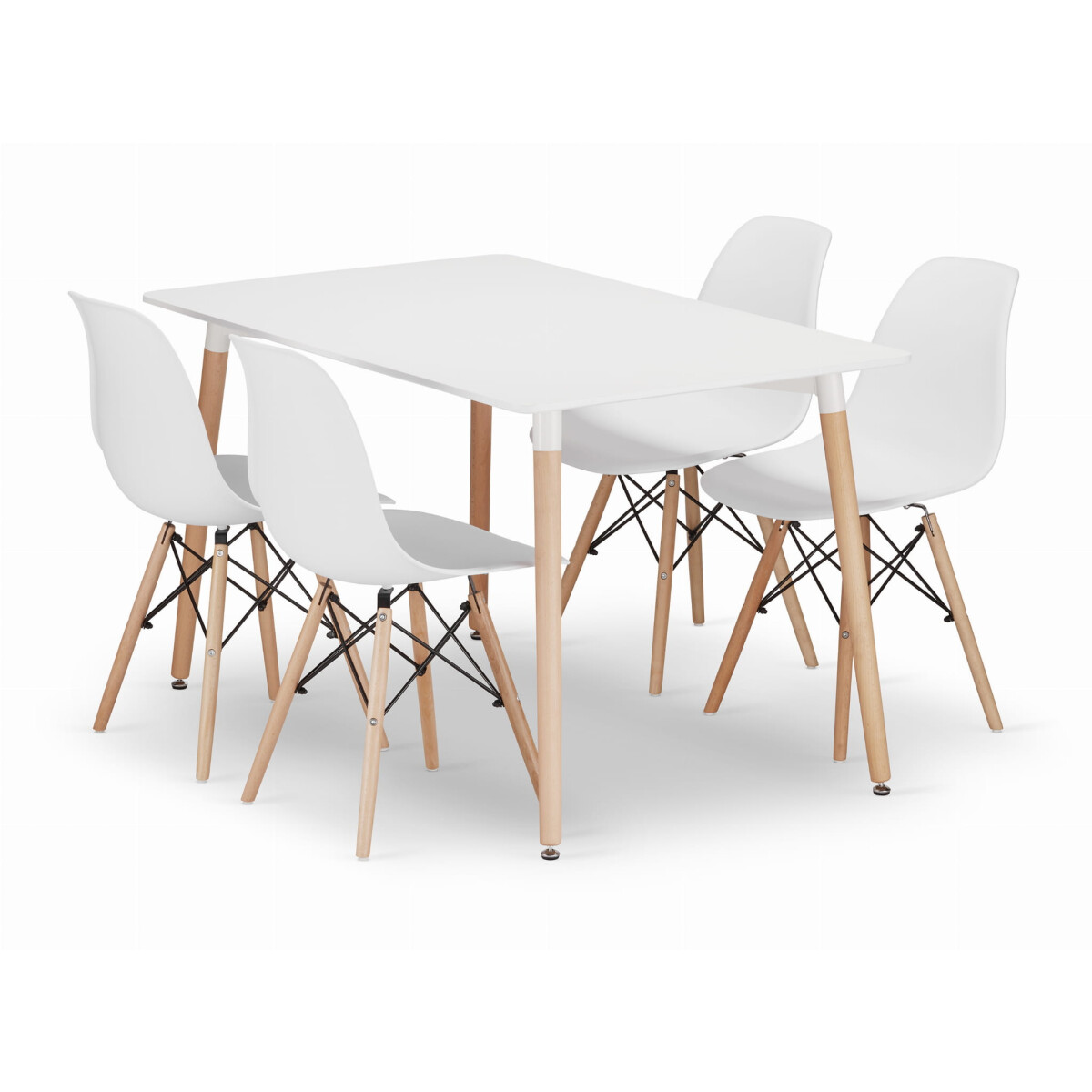 Sada obdélníkový stůl ADRIA 120x80 bílý + 4 židle OSAKA bílé
Sada obdélníkový stůl ADRIA 120x80 bílý + 4 židle OSAKA bílé