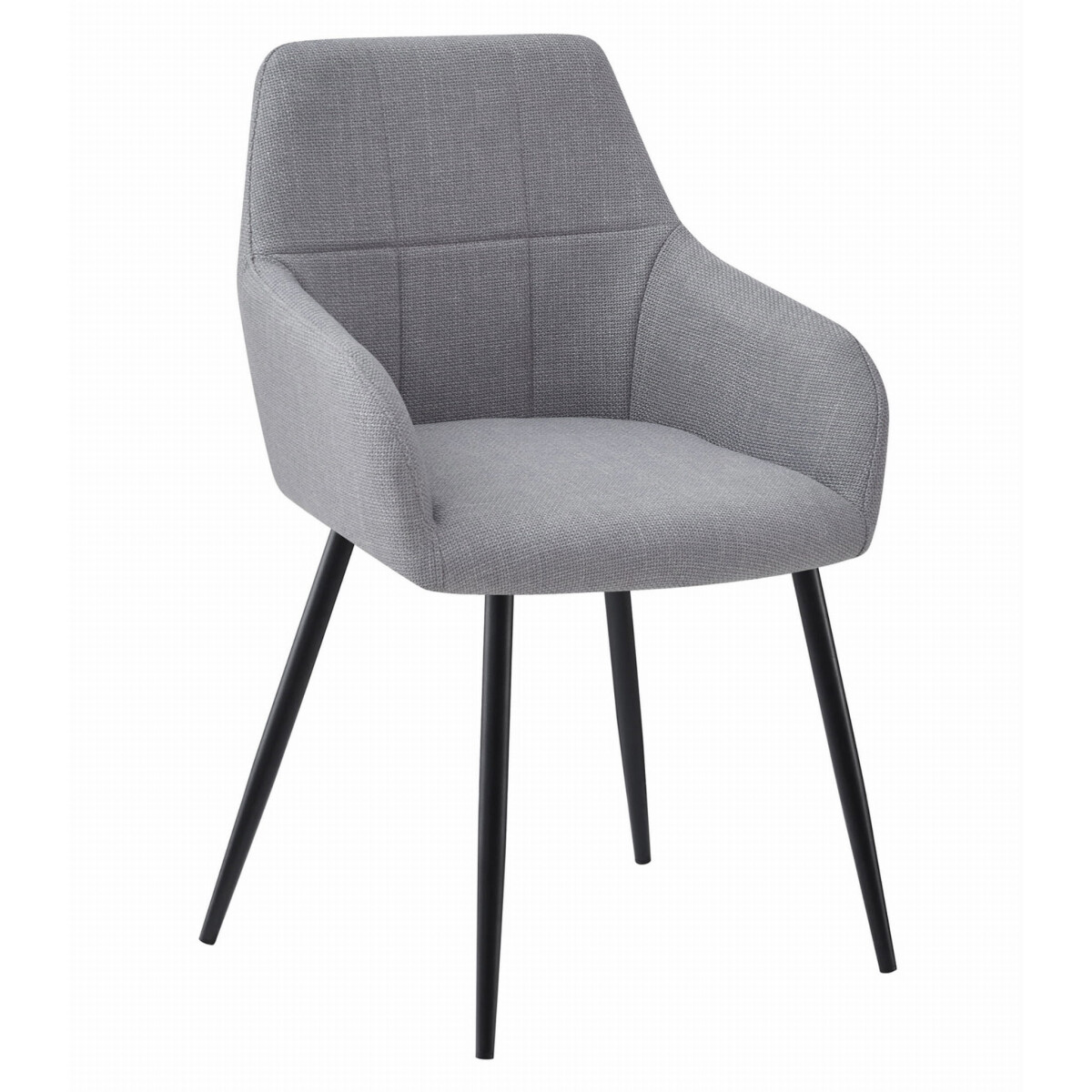 Židle BENI - světle šedá tkanina / černé nohy x 1
Židle BENI - světle šedá tkanina / černé nohy x 1