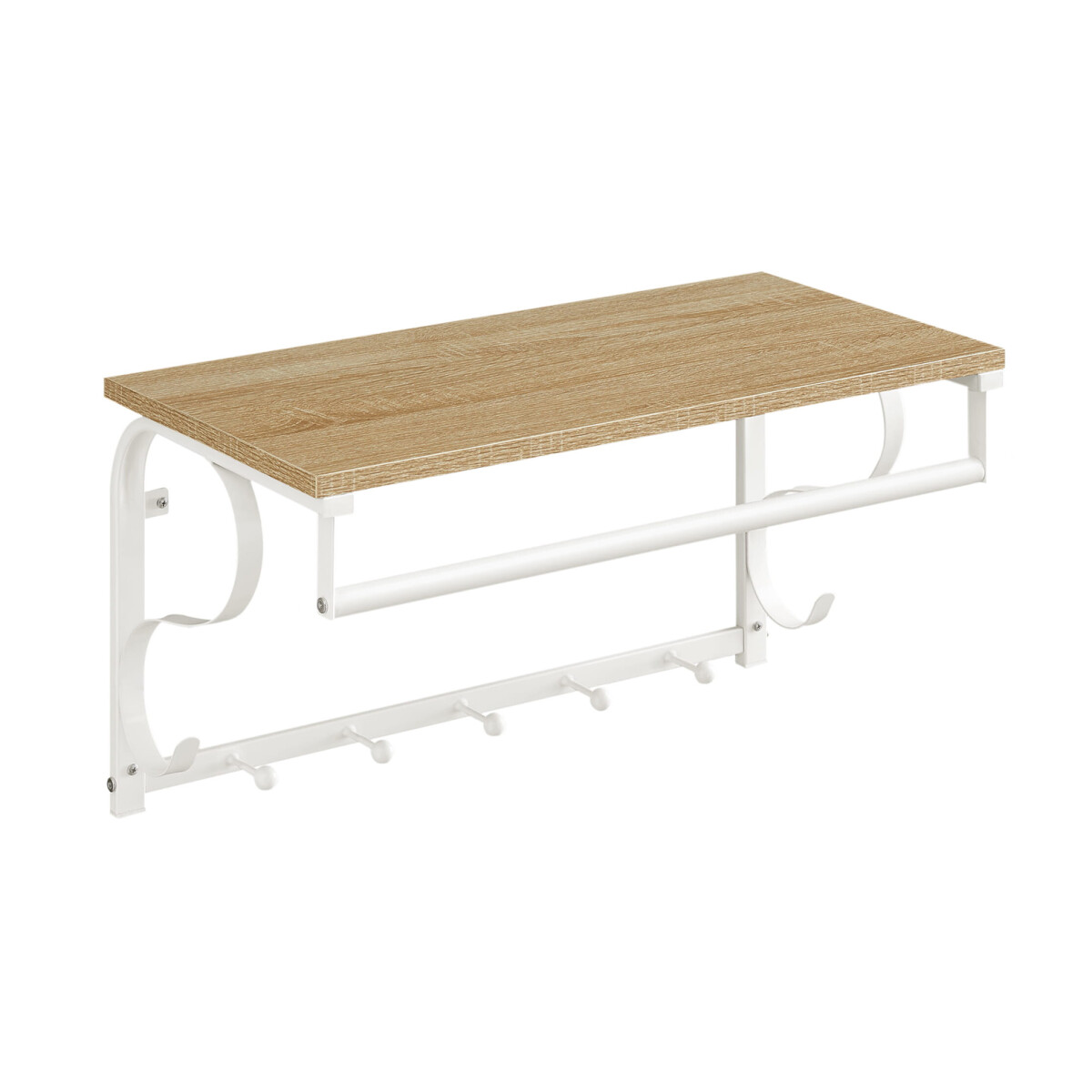 Polička s háčky - sonoma - LCR011W11
Polička s háčky - sonoma - LCR011W11