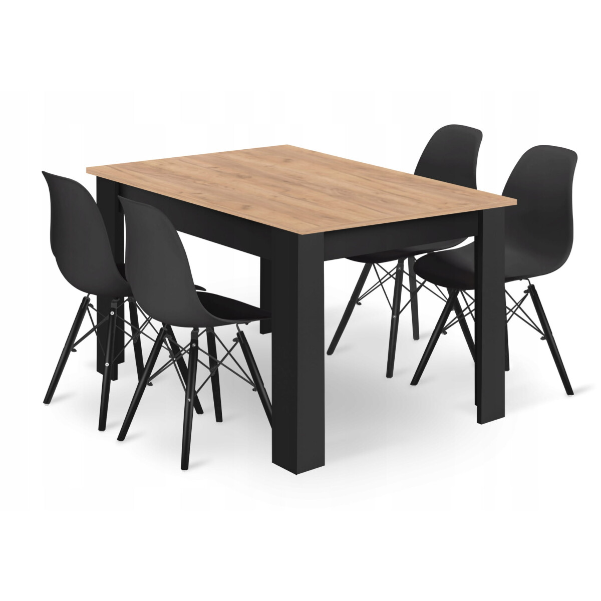 Sada obdélníkový stůl 120x80 craft + 4 židle OSAKA černé
Sada obdélníkový stůl 120x80 craft + 4 židle OSAKA černé
