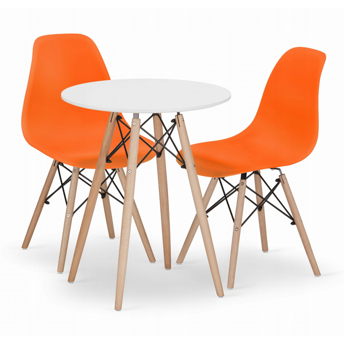 Sada kulatý stůl TODI 60 bílý + 2 židle OSAKA oranžové
Sada kulatý stůl TODI 60 bílý + 2 židle OSAKA oranžové