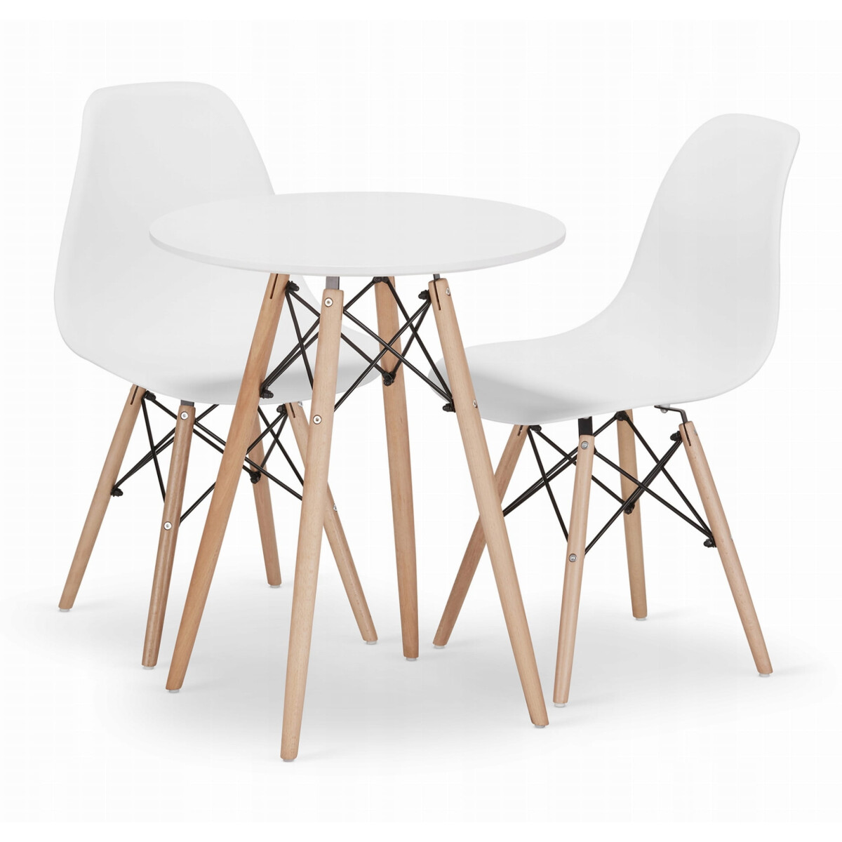 Sada kulatý stůl TODI 60 bílý + 2 židle OSAKA bílé
Sada kulatý stůl TODI 60 bílý + 2 židle OSAKA bílé