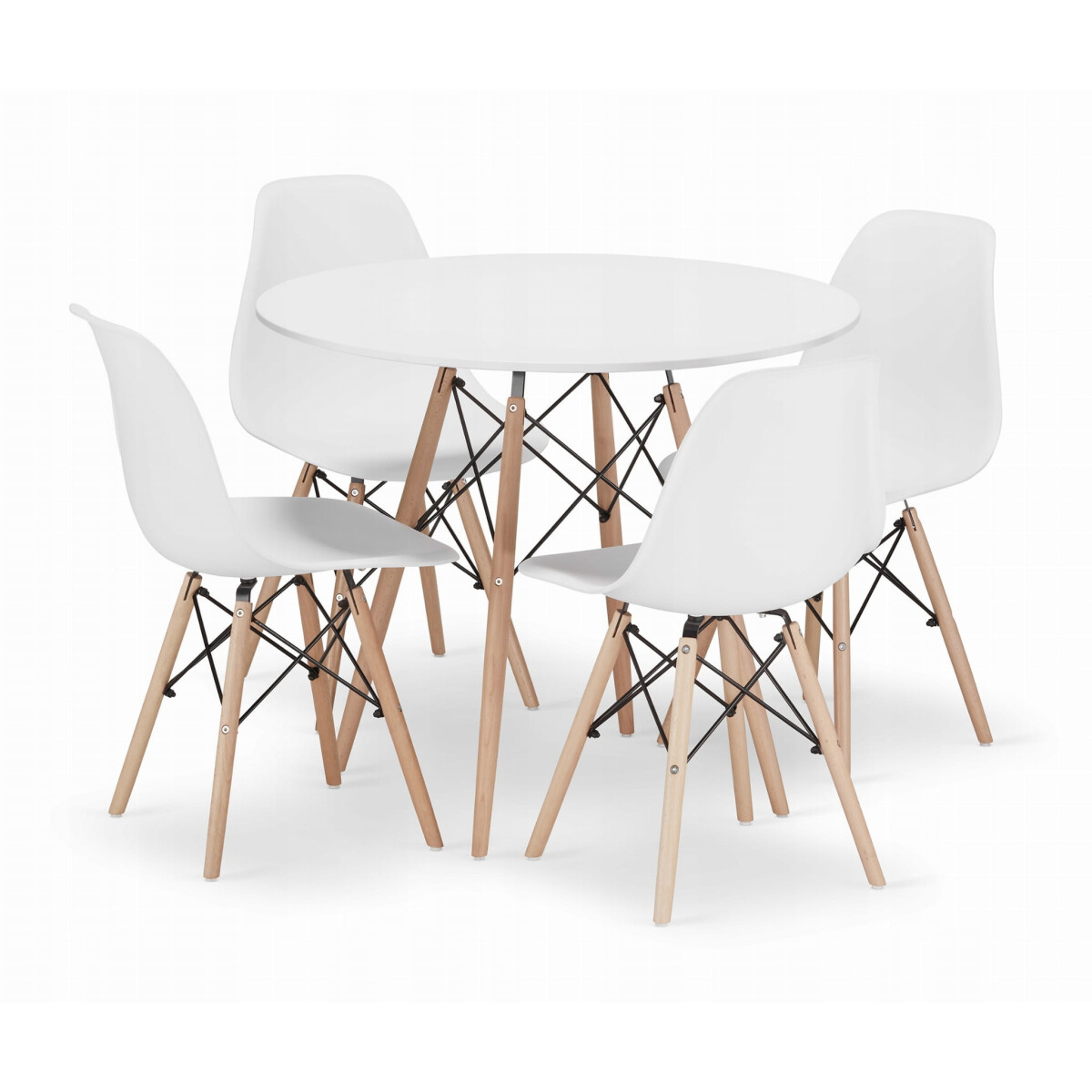 Sada kulatý stůl TODI 90 bílý + 4 židle OSAKA bílé
Sada kulatý stůl TODI 90 bílý + 4 židle OSAKA bílé