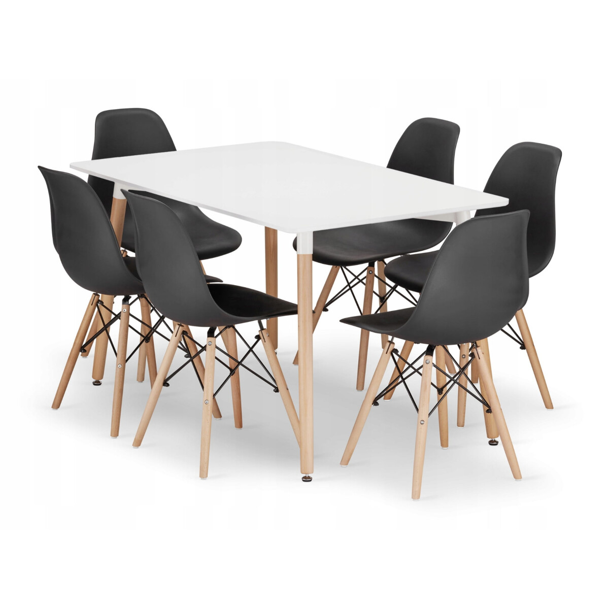 Sada obdélníkový stůl ADRIA 120x80 bílý + 6 židlí OSAKA černé
Sada obdélníkový stůl ADRIA 120x80 bílý + 6 židlí OSAKA černé