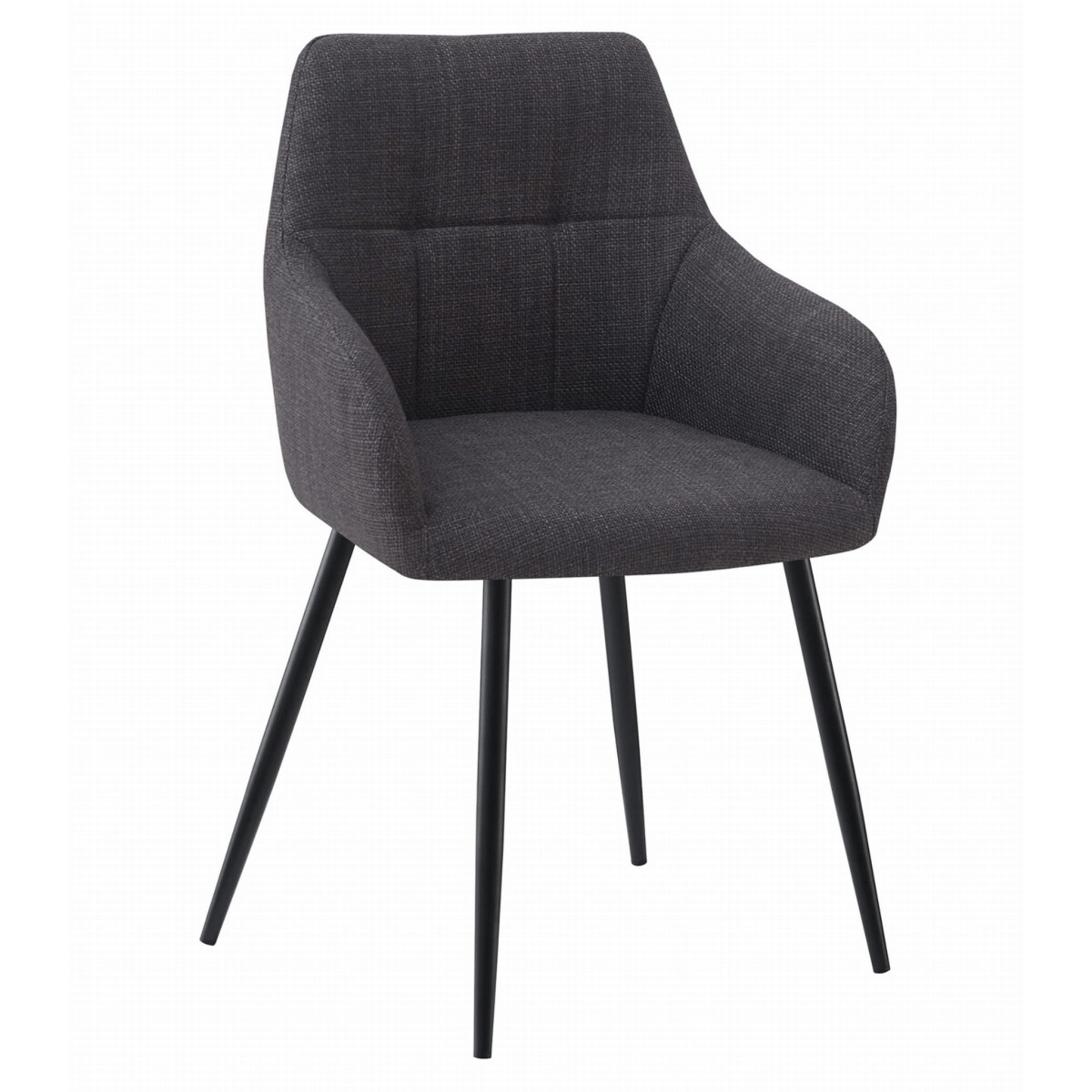 Židle BENI - grafitová tkanina / černé nohy x 1
Židle BENI - grafitová tkanina / černé nohy x 1