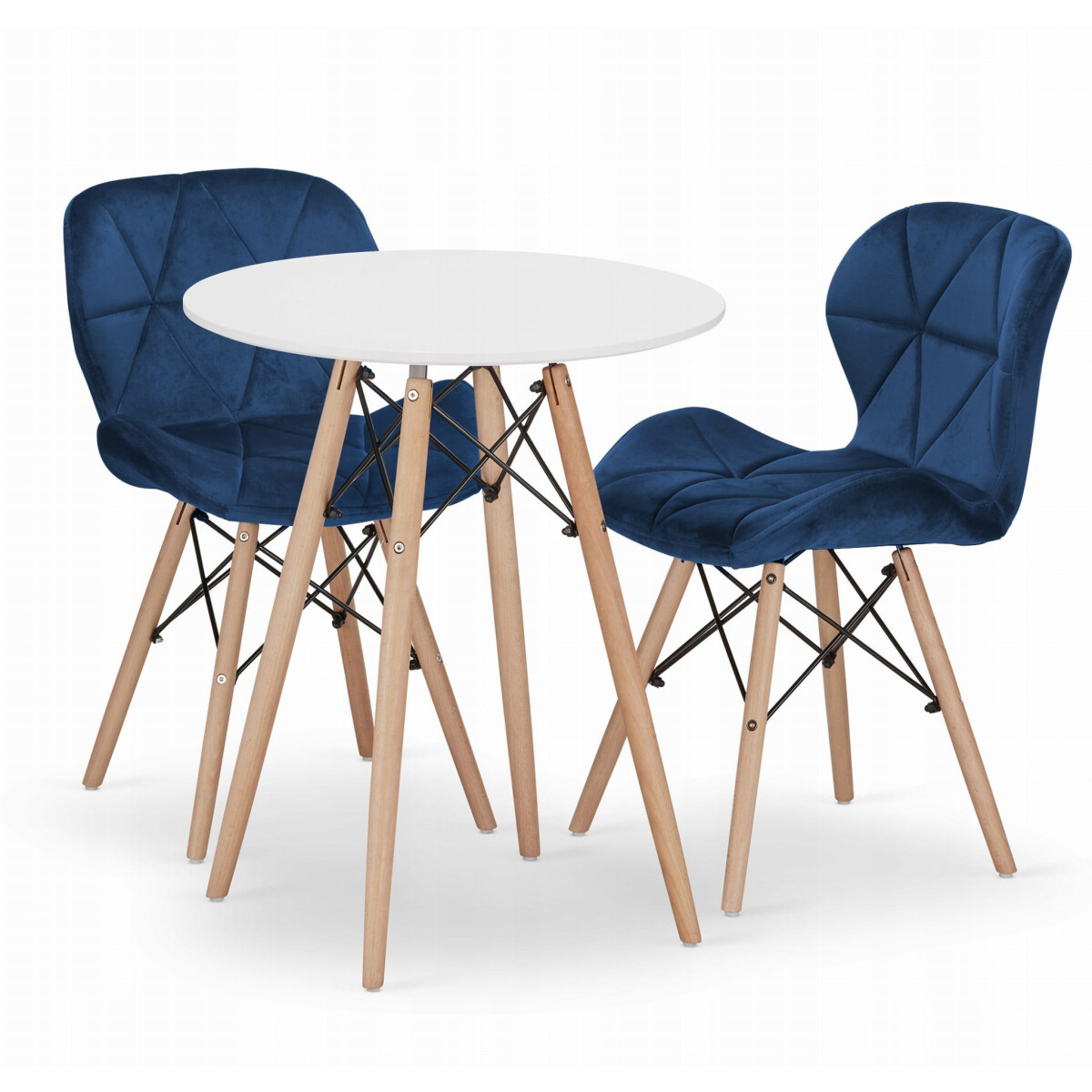 Sada kulatý stůl TODI 60 cm bílý + 2 židle LAGO námořnická modrá
Sada kulatý stůl TODI 60 cm bílý + 2 židle LAGO námořnická modrá