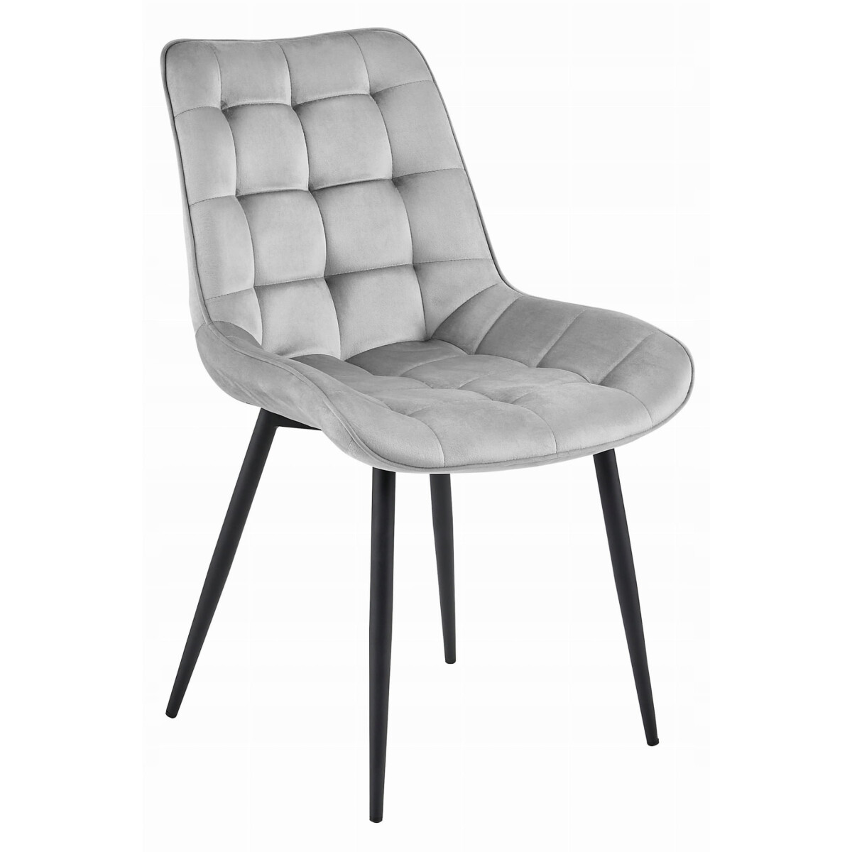 Židle BERA - samet stříbrno-šedý / nohy černé x 1
Židle BERA - samet stříbrno-šedý / nohy černé x 1