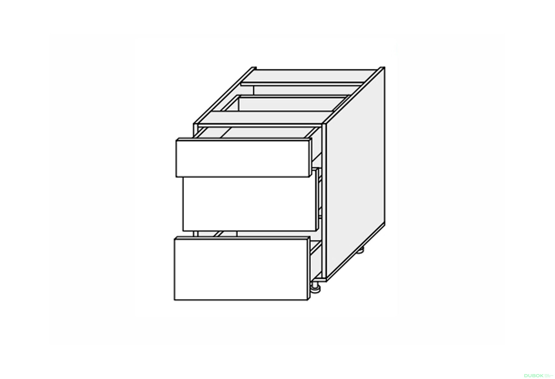 Fotografie 1 - Dno 80N3ŠX/820 Pro Hettich Mary
