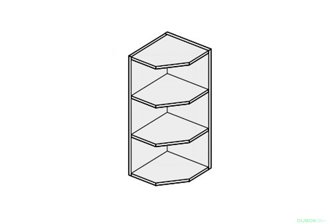 Korpus 30V Konečné Rohové 720mm