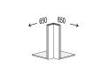 Fotografie 1 - Korpus Roh 90° Antresol Klam 360mm