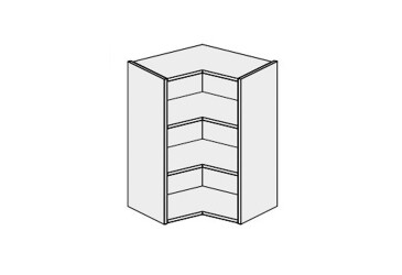Korpus KutV 90° 2dv 650x650 720mm
