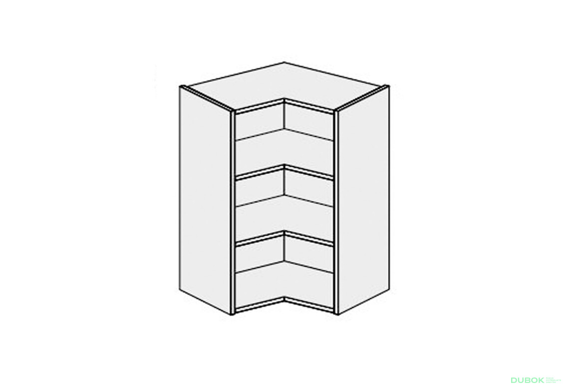 Korpus KutV 90° 2dv 650x650 720mm