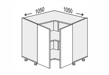Spodní roh N 90°/820 2dv