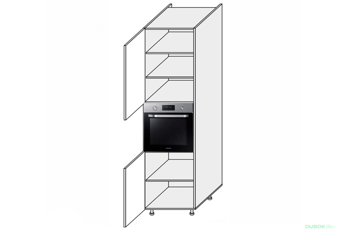 Skříň 60PD/2320 na troubu Pro Blum Mary