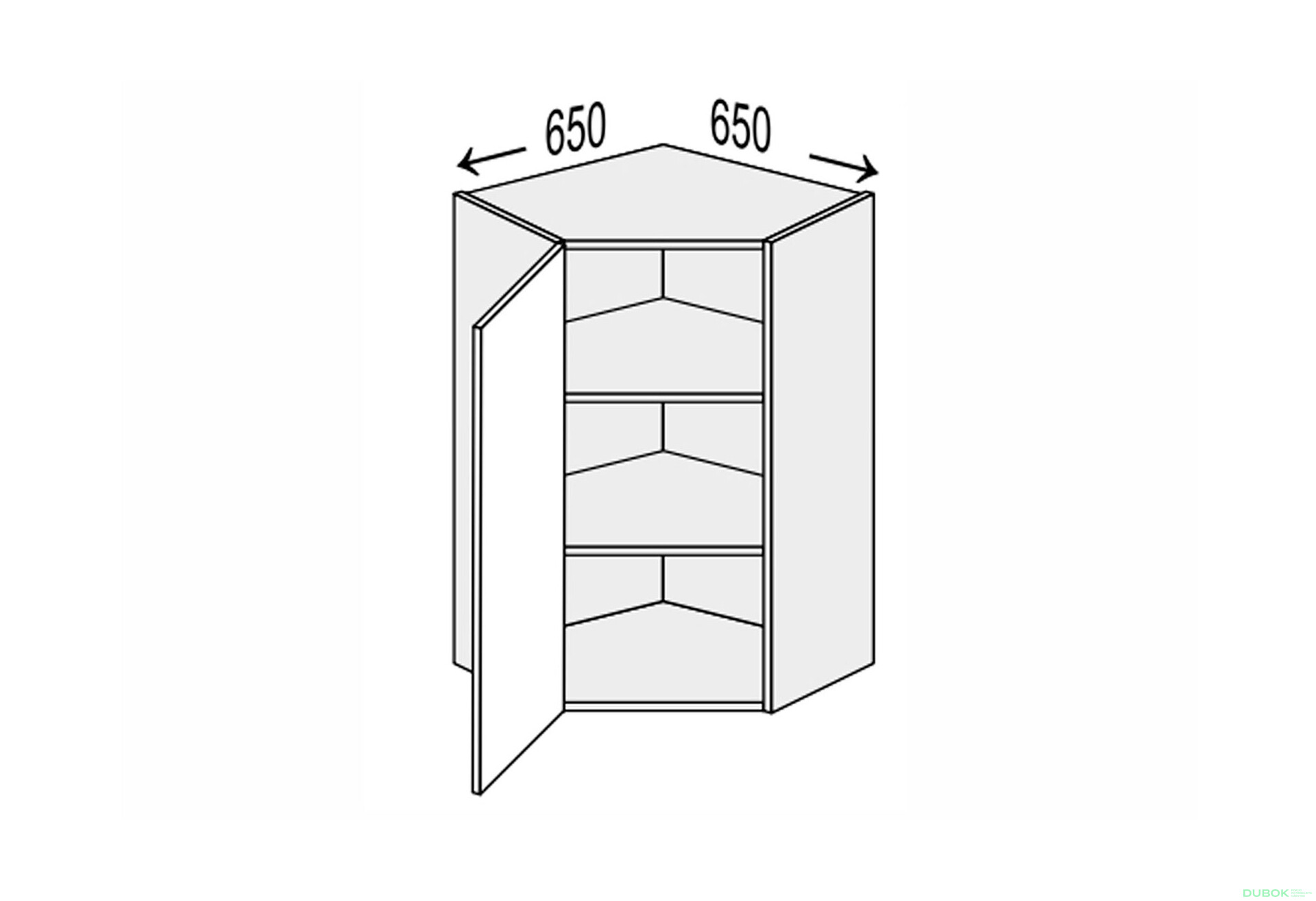 Fotografie 1 - Vrchní roh V 45°/900 (650x650) 1dv Leo