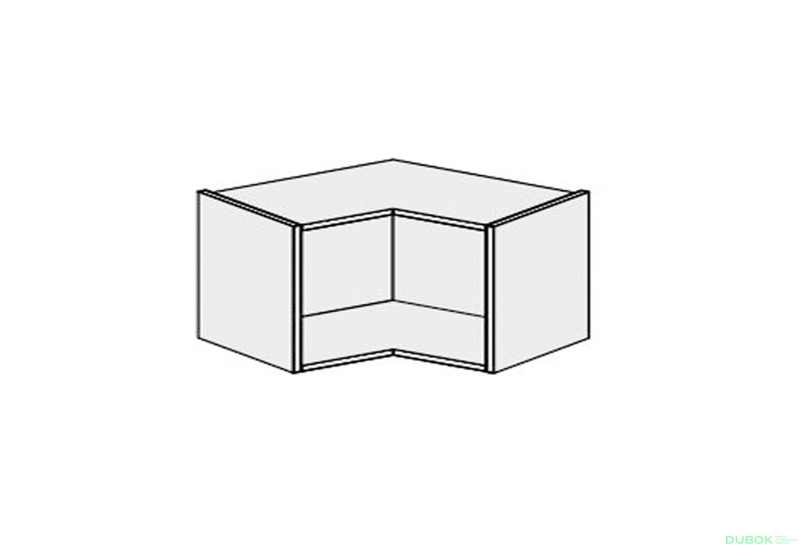 Korpus RohV 90° 2dveřová 650x650 Pro Blum 360mm