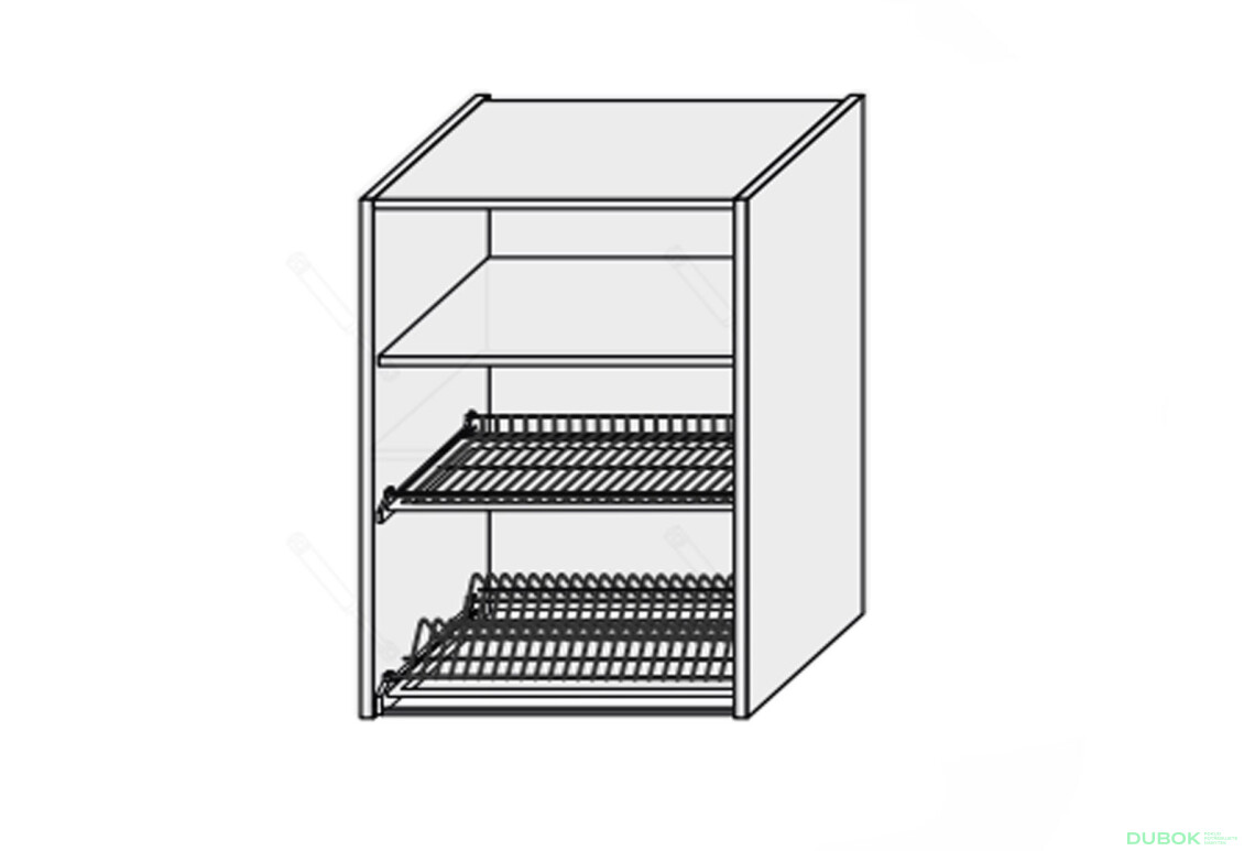 Korpus 60V 1dveře Sušení Pro Blum+Rejs 900mm