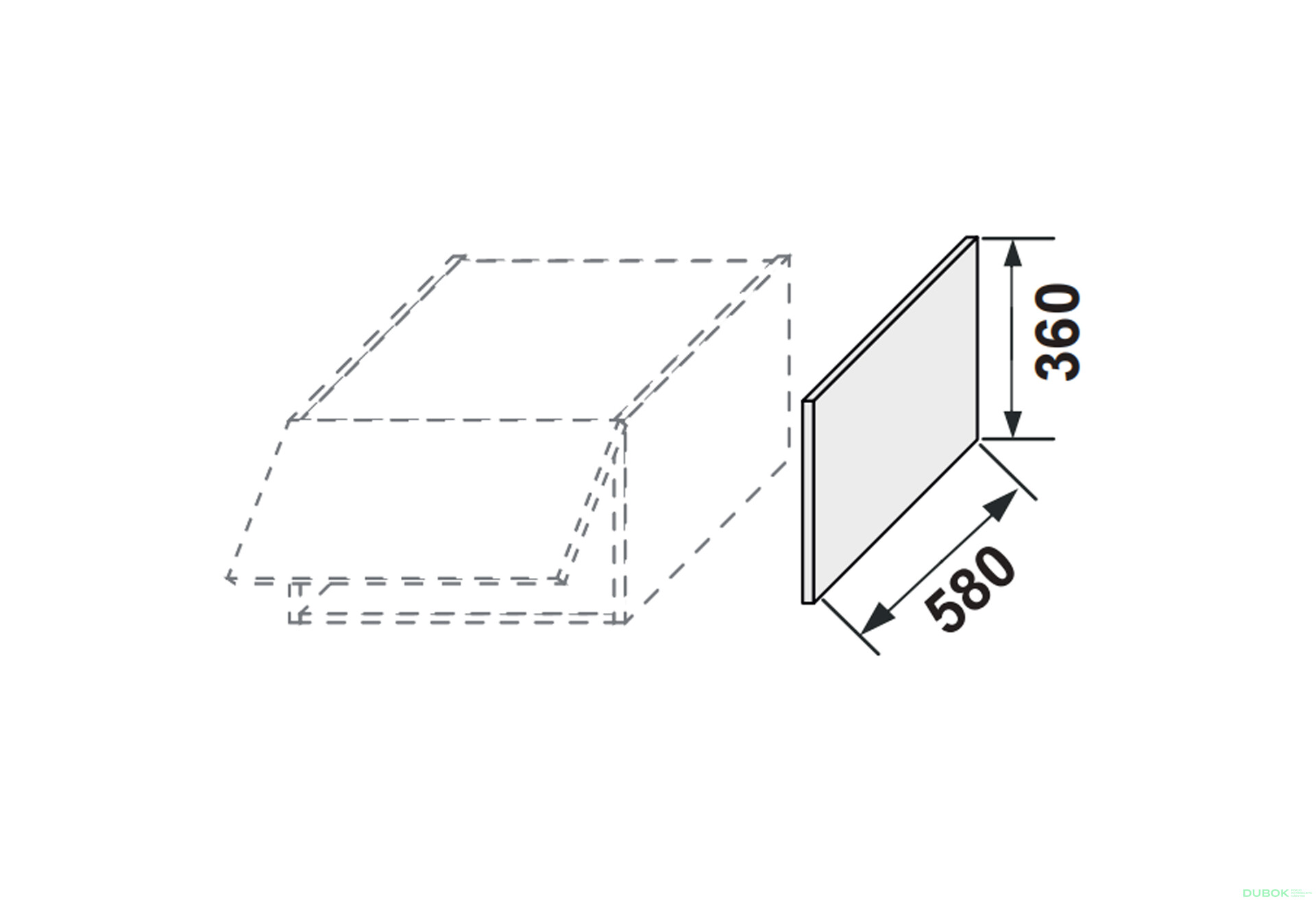 Fotografie 2 - Boční panel horní 360 mm antresol Leo