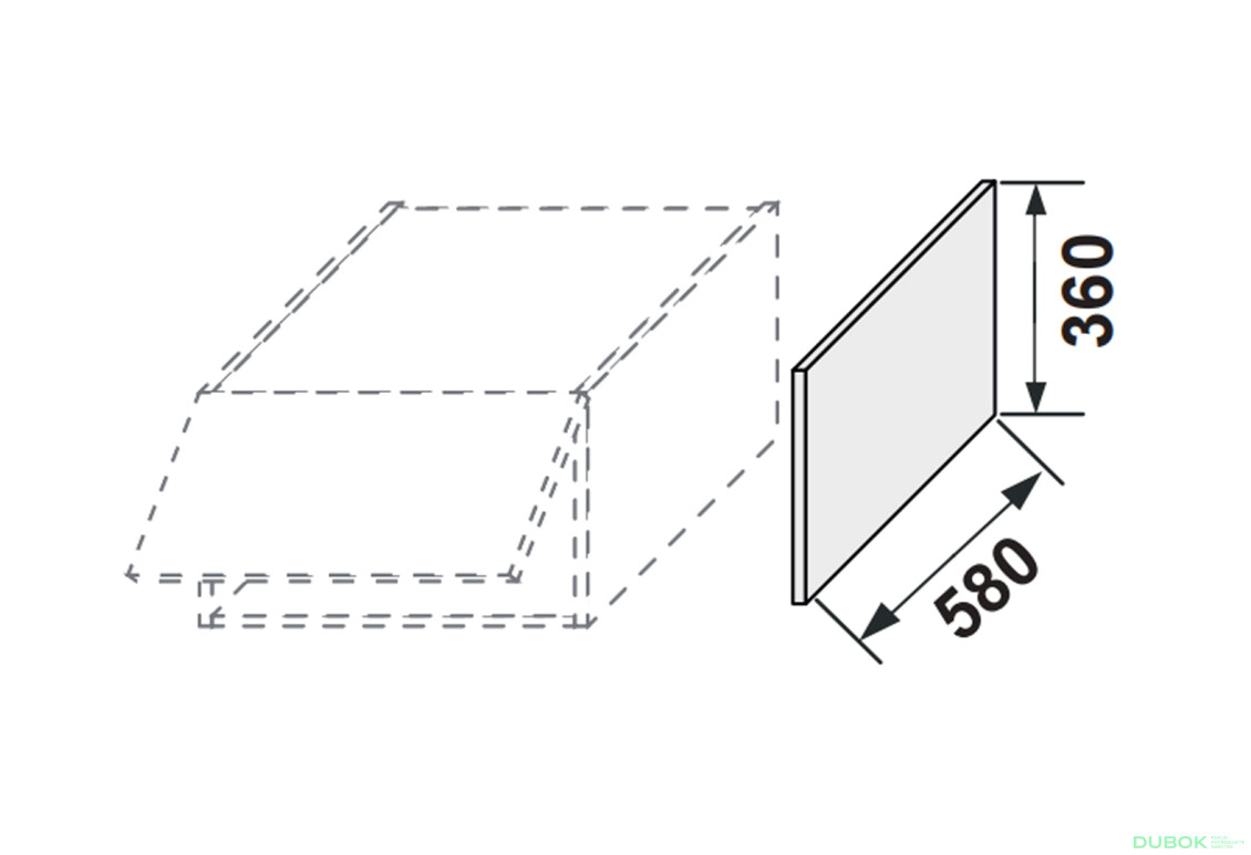 Fotografie 2 - Boční panel horní 360 mm antresol Leo